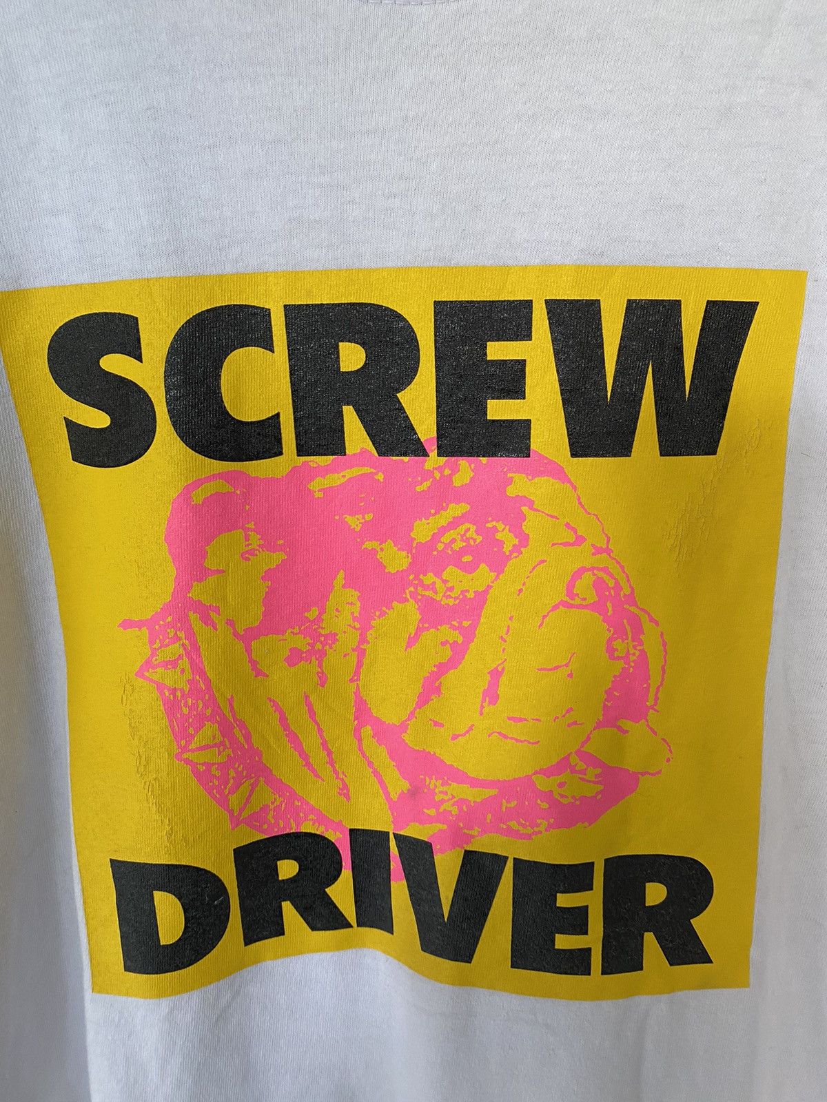 Japanese Brand × Lad Musician × Lounge Lizard 1990s Lounge Lizard Screw Driver Bulldog anvil tee Size US M / EU 48-50 / 2 - 4 Thumbnail