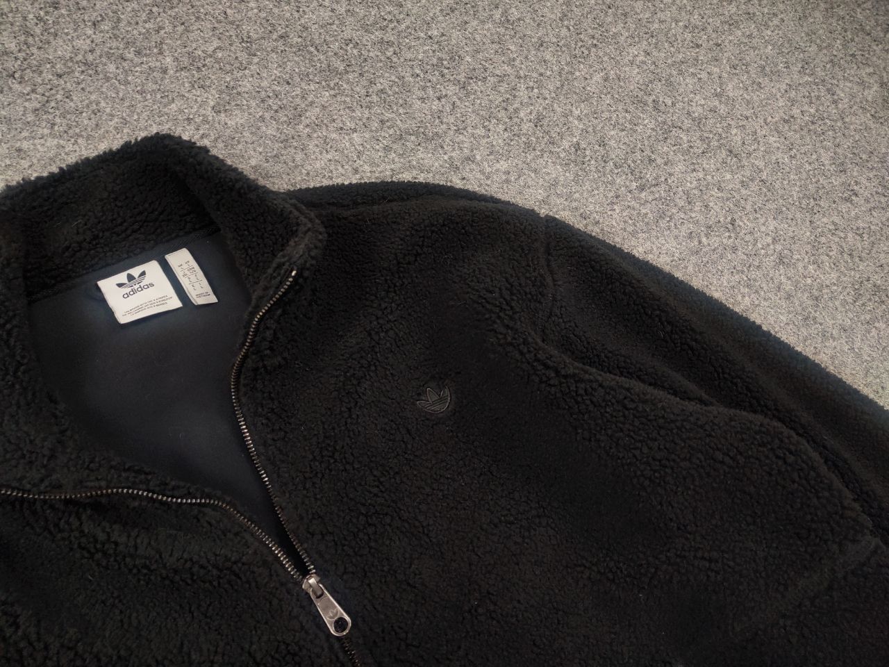 Adidas Adidas Originals Premium Polar Fleece Teddy Zip Jacket Size US L / EU 52-54 / 3 - 8 Thumbnail
