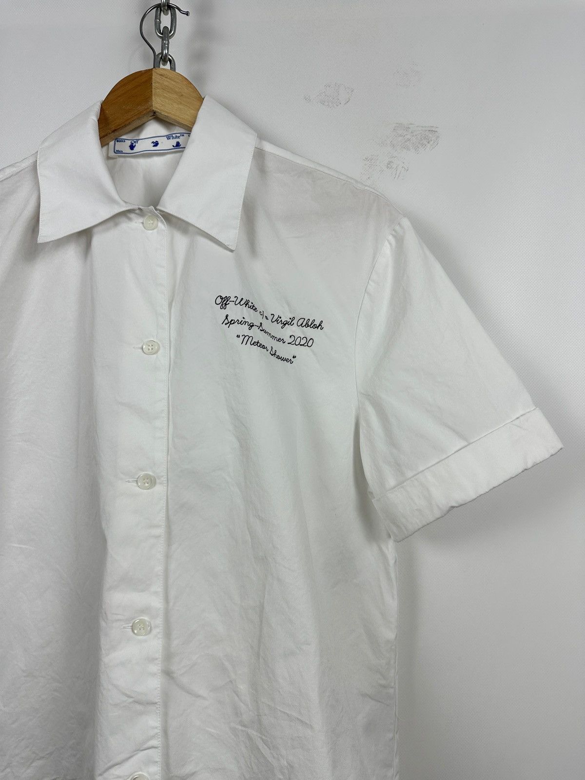 Off-White Off-White Popel Bowling Button Up Short Sleeve Shirt Size S / US 4 / IT 40 - 6 Thumbnail