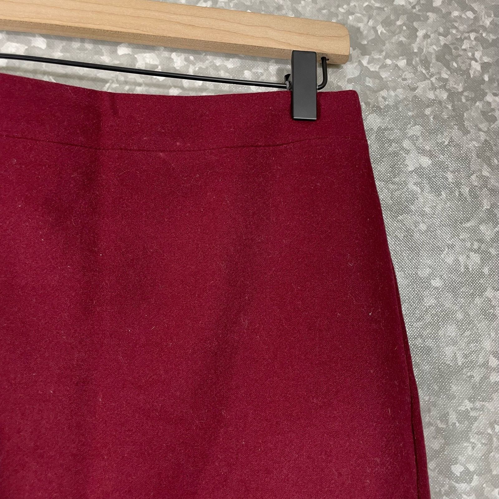 J.Crew J Crew Women’s Burgundy Wool Blend Preppy Pencil Skirt - 2 Size 26" / US 2 / IT 38 - 2 Thumbnail