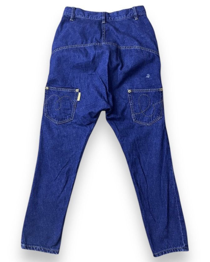 Issey Miyake × Japanese Brand × mercibeaucoup Issey Miyake Avant Garde Denim Pants Japanese Size US 29 - 2 Thumbnail
