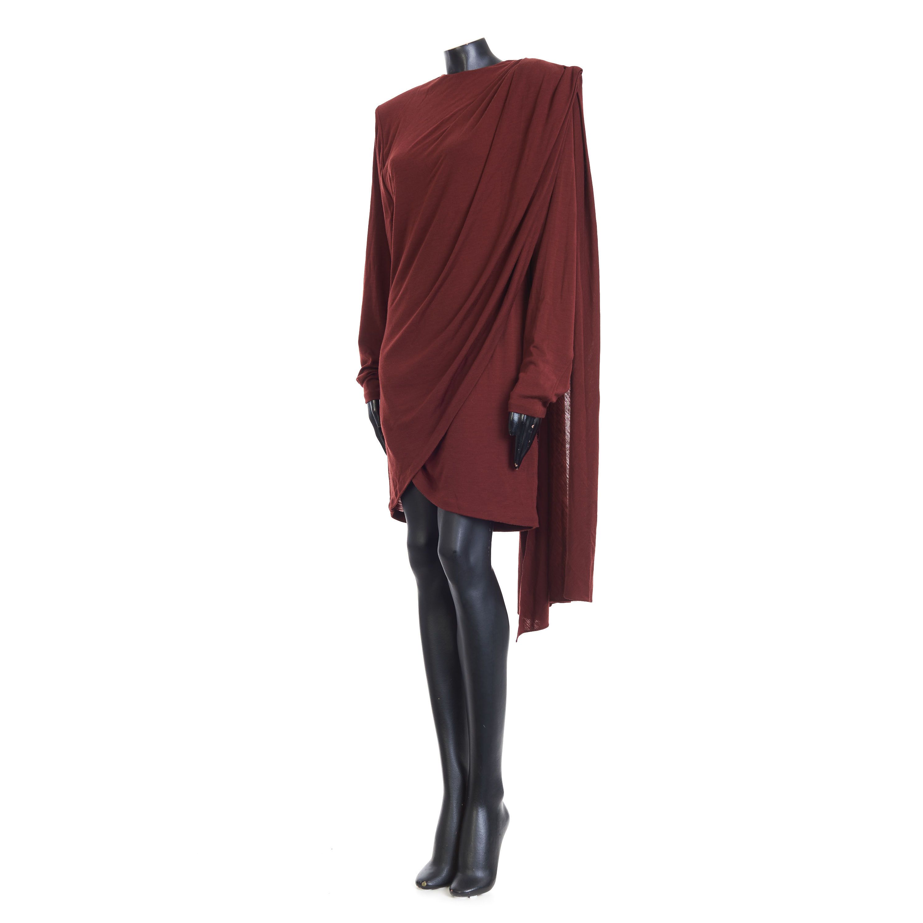 Saint Laurent Paris Draped Dress In Wool Jersey Size M / US 6-8 / IT 42-44 - 2 Thumbnail