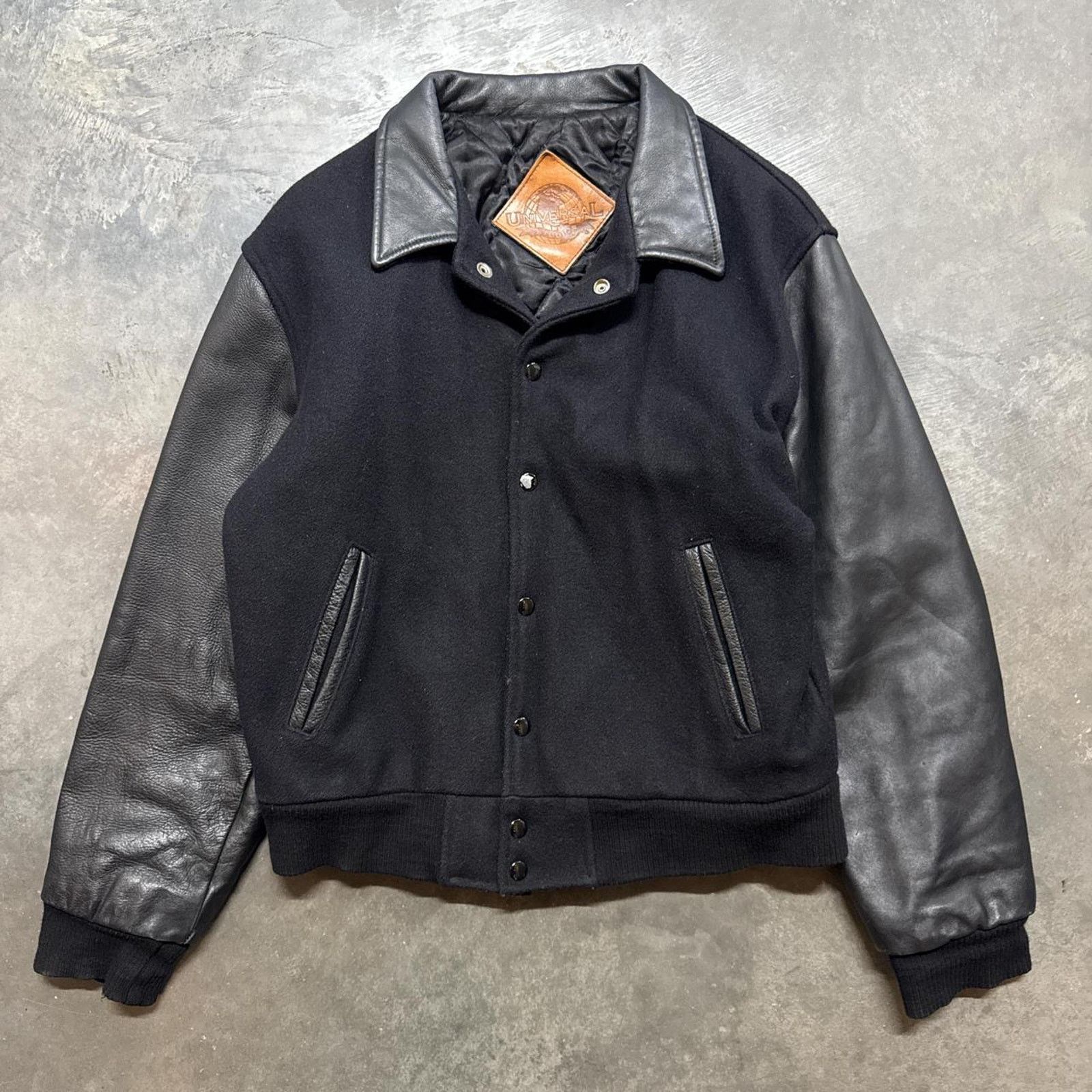 Vintage Vintage 80s 90s Universal Pictures Varsity Leather Jacket Size US S / EU 44-46 / 1 - 3 Thumbnail