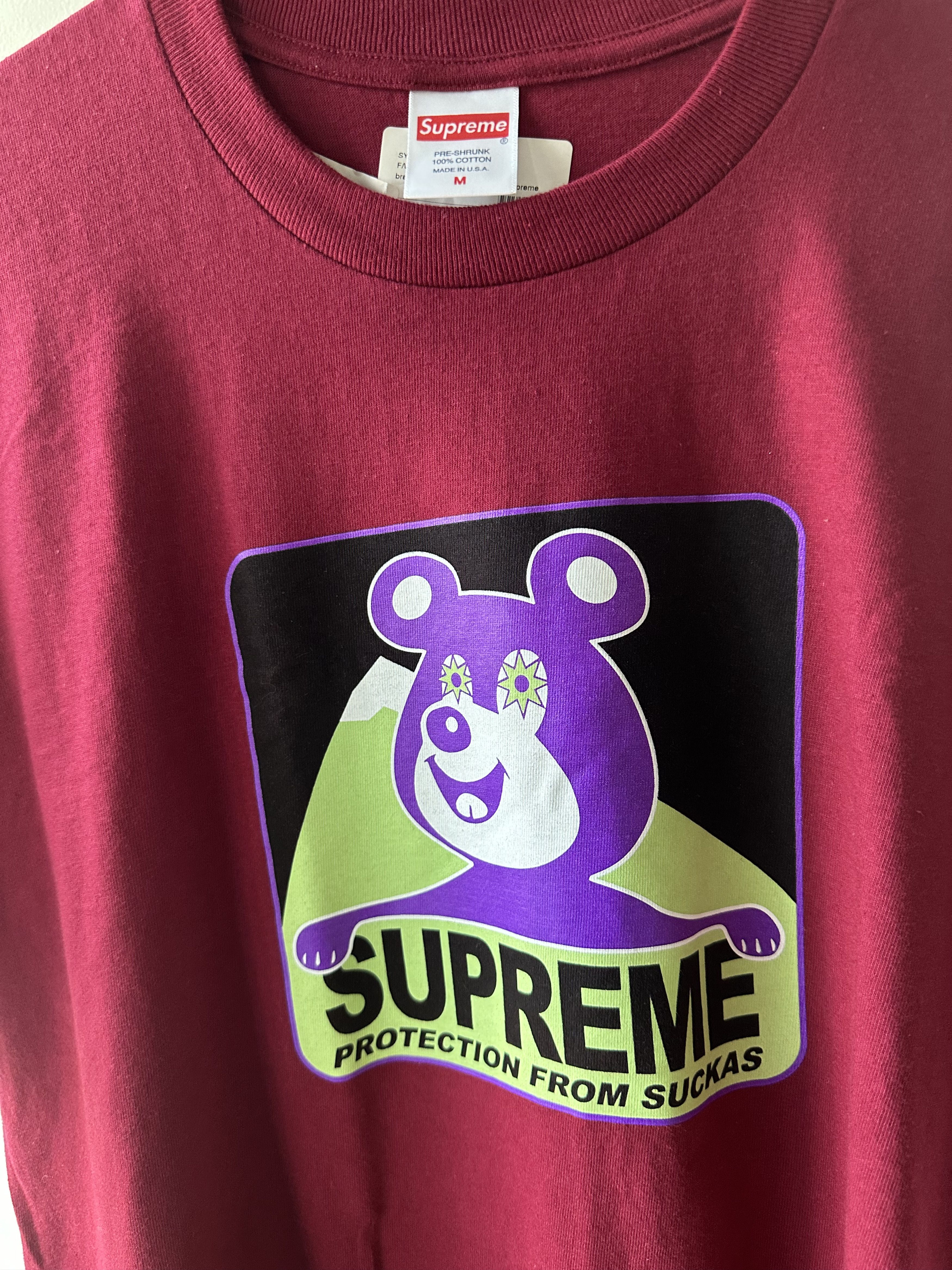Supreme SUPREME BEAR TEE "CARDINAL" Size US M / EU 48-50 / 2 - 2 Thumbnail