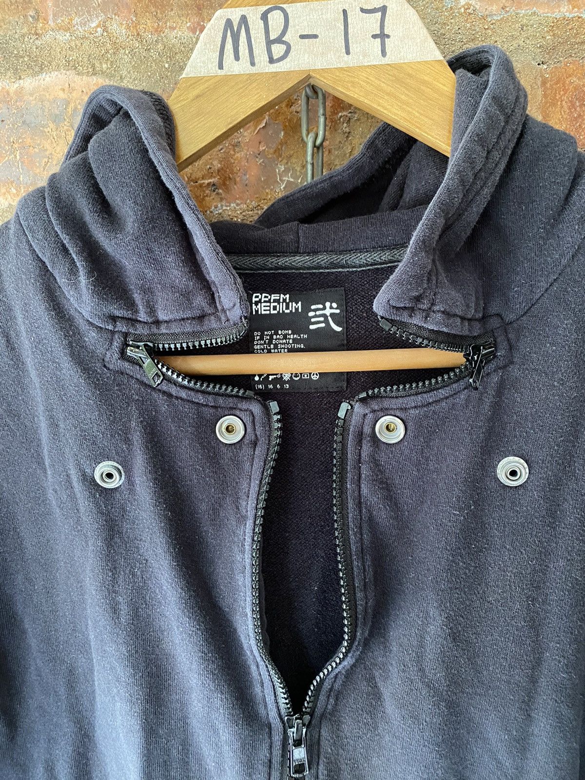 PPFM 2000s PPFM Zipper button colar hoodie Size US S / EU 44-46 / 1 - 6 Thumbnail