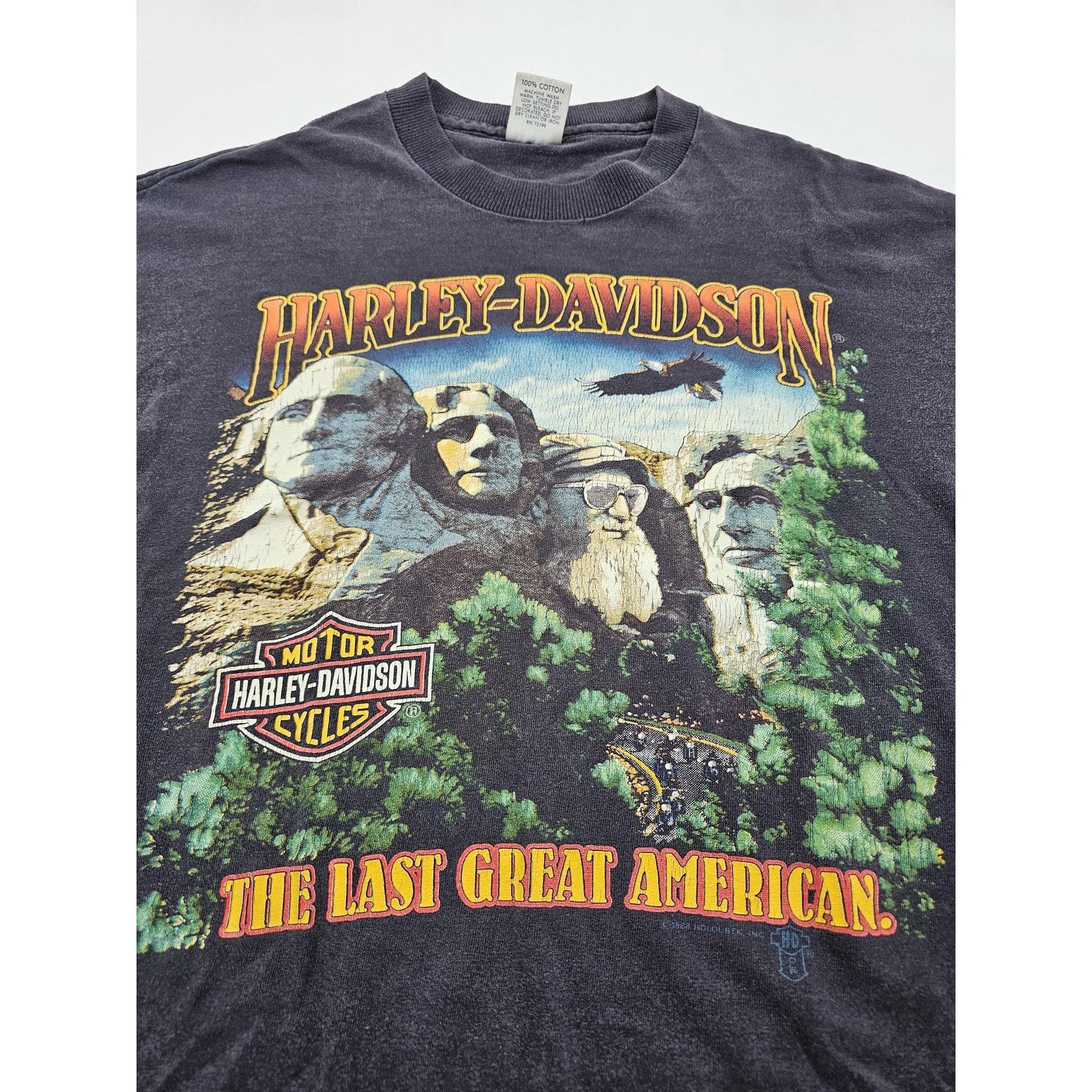 Harley Davidson Harley Davidson The Last Great American Black T-Shirt Sz L Size US L / EU 52-54 / 3 - 2 Thumbnail