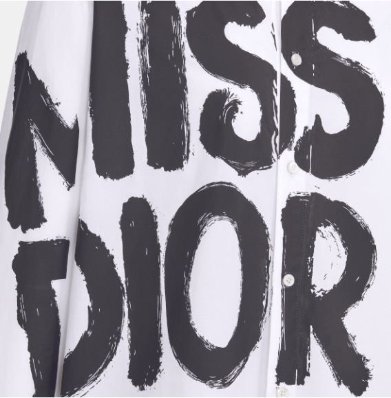 Dior o1w1db11225 451B28 Blouse in White/Black Size M / US 6-8 / IT 42-44 - 3 Thumbnail