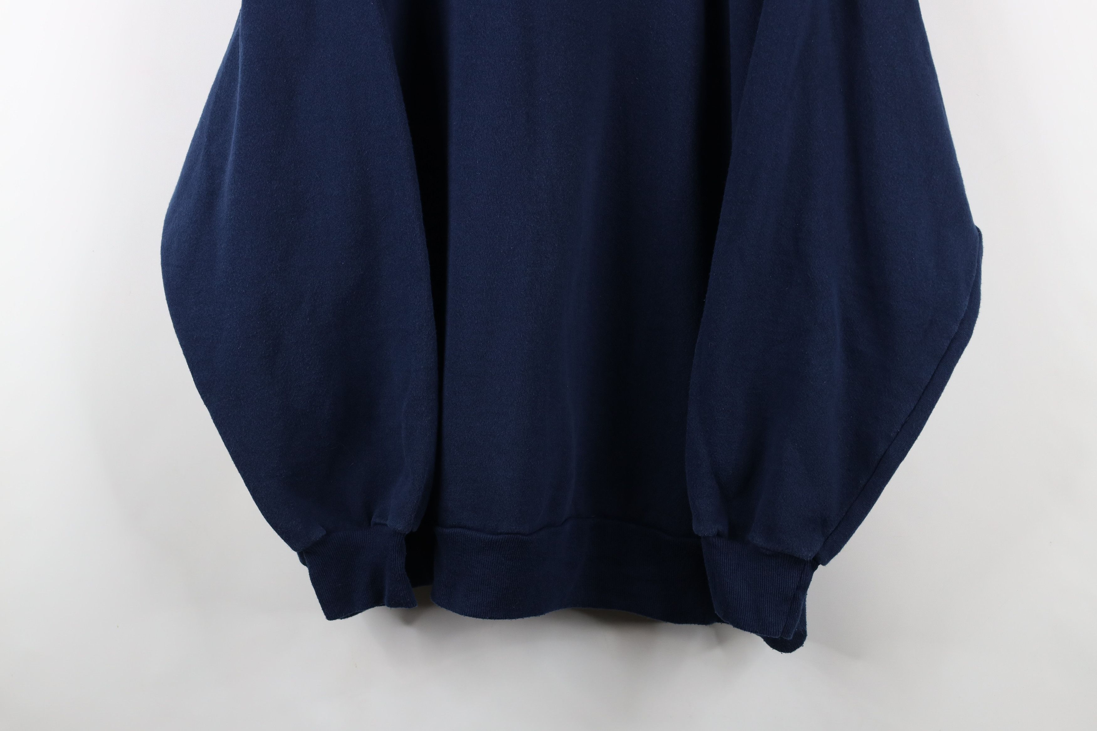 Vintage Vintage 90s Streetwear Crewneck Sweatshirt Navy Blue USA Size US XXL / EU 58 / 5 - 3 Thumbnail
