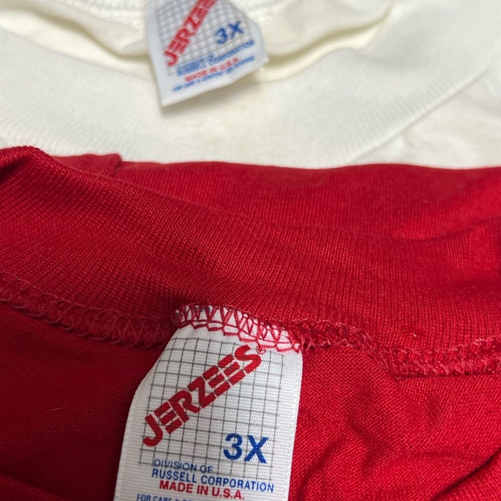 Jerzees Lot of 4 Vtg Vintage 90’s Blank Jerzees 50/50 3XL + 1 LRG Size US XXL / EU 58 / 5 - 3 Thumbnail