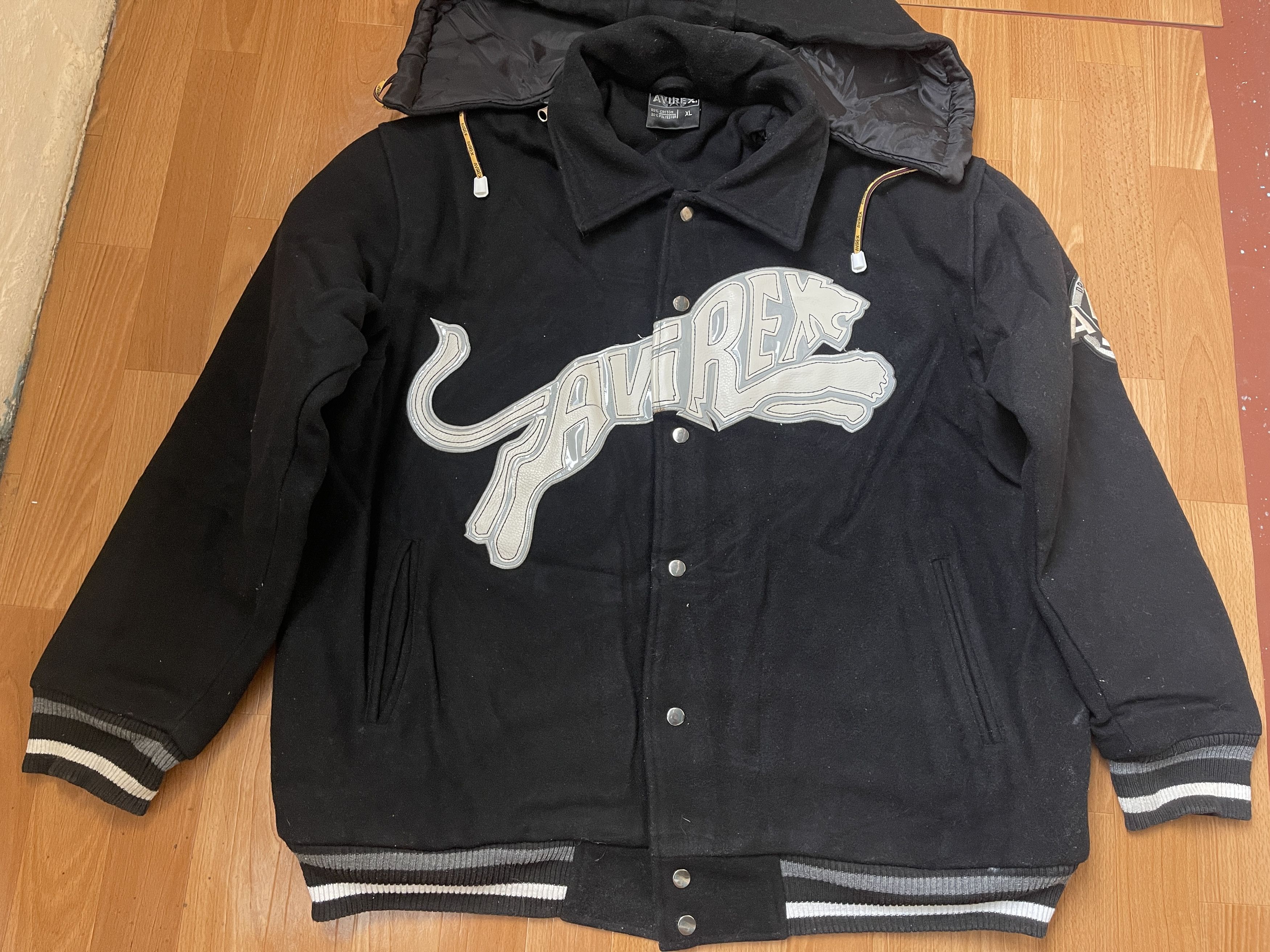Avirex AVIREX jacket, black, vintage coat, 90s old school size XL Size US XL / EU 56 / 4 - 12 Thumbnail