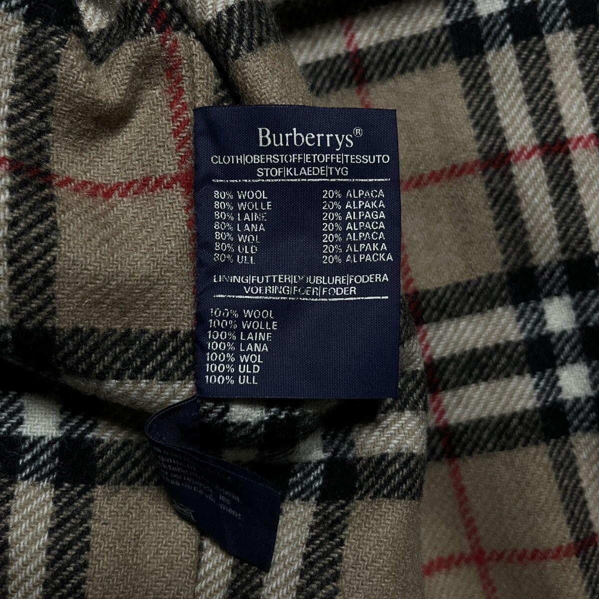 Burberry Vintage Burberrys Alpaca Wool Bomber Jacket Rare 90’s Size US M / EU 48-50 / 2 - 5 Thumbnail