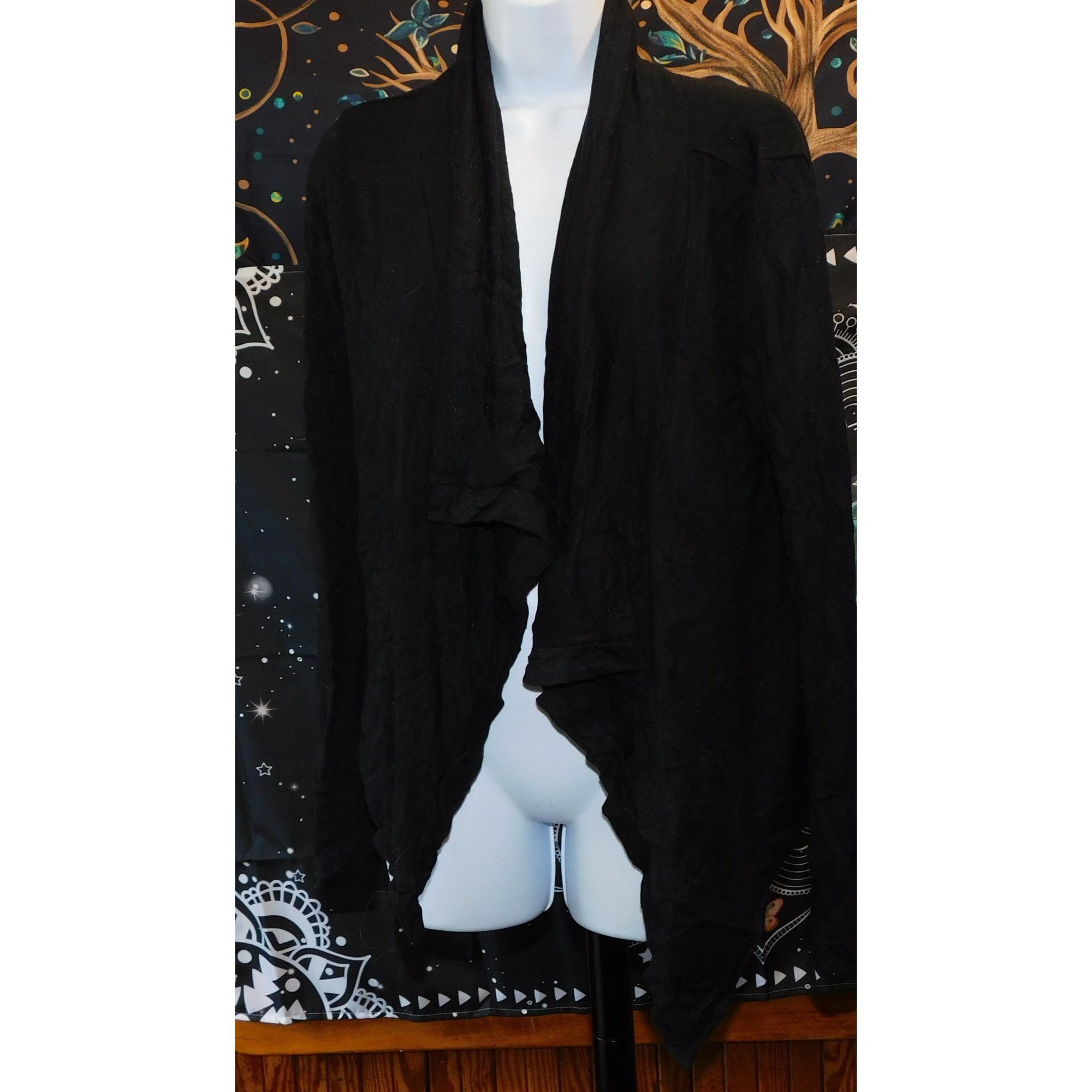 Other Rubbish Brand Gothic Black Flyaway Cardigan Size S / US 4 / IT 40 - 3 Thumbnail