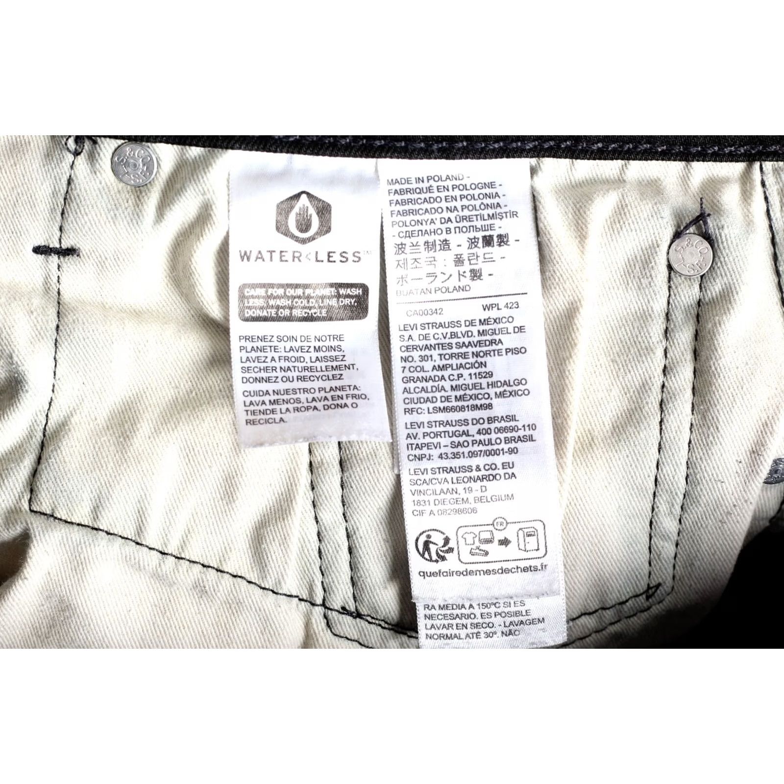 Levi's VINTAGE LEVI’S 502 PREMIUM Big E Tapered Jeans Men 31/32 Dark Denim Stretch DZ5988 Size US 31 - 7 Thumbnail