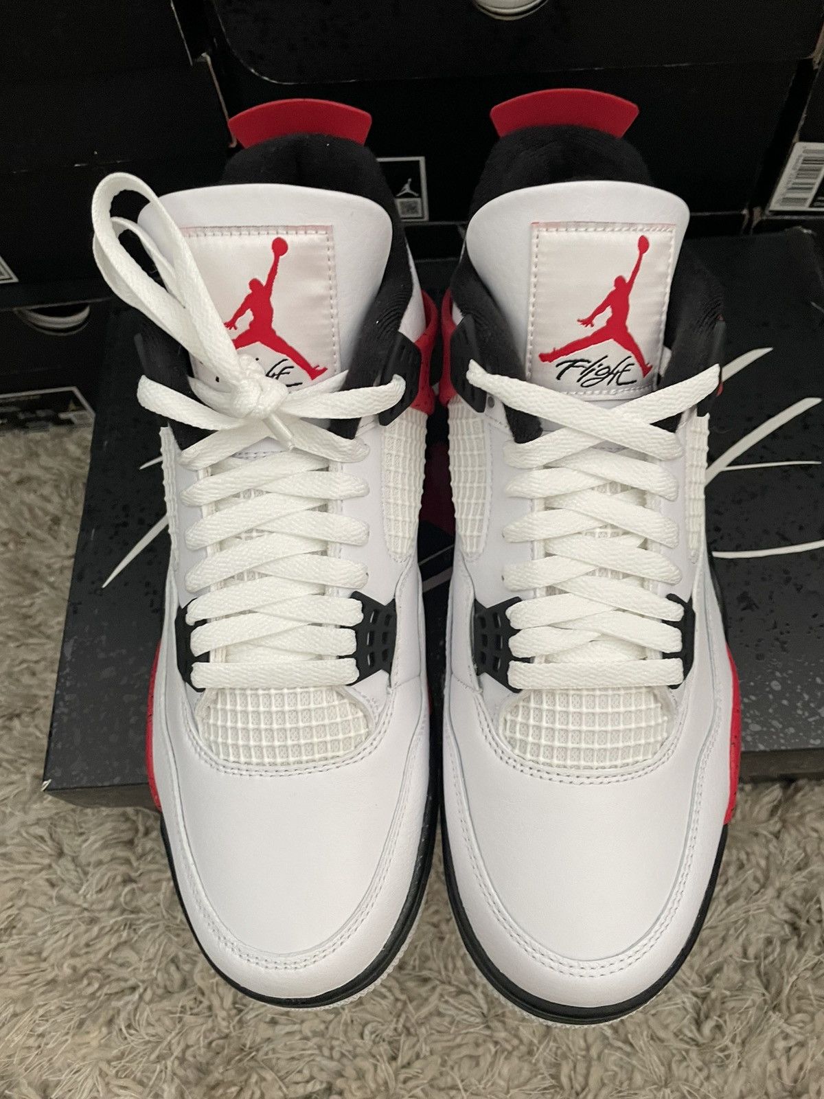 Jordan Brand Jordan 4 Red Cement Size US 9.5 / EU 42-43 - 5 Thumbnail