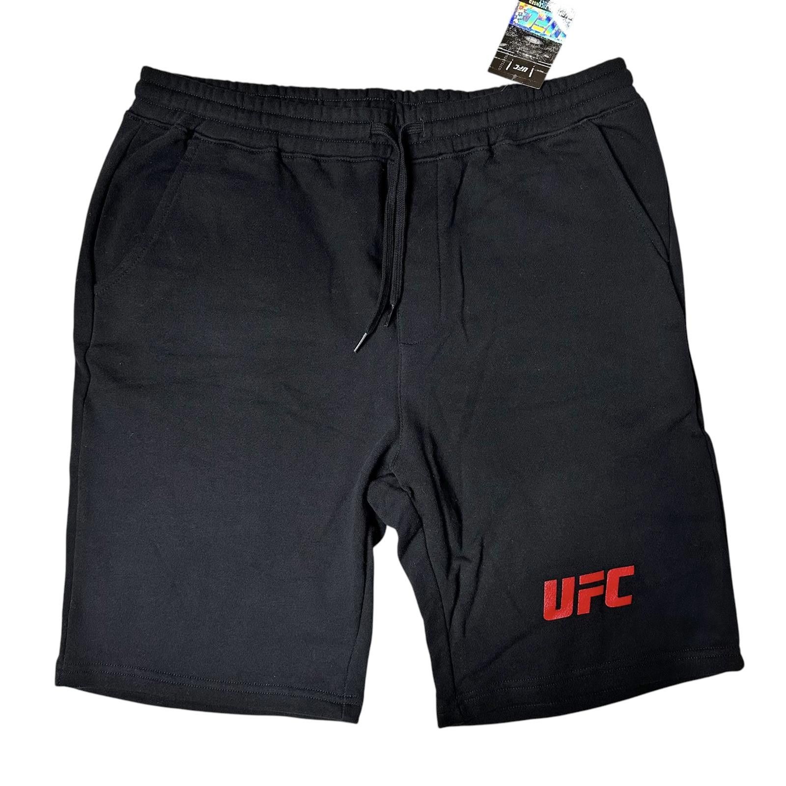 UFC NWT UFC Logo Sweat Shorts Men’s Size S Elastic Waistband Size US 30 / EU 46 - 1 Thumbnail