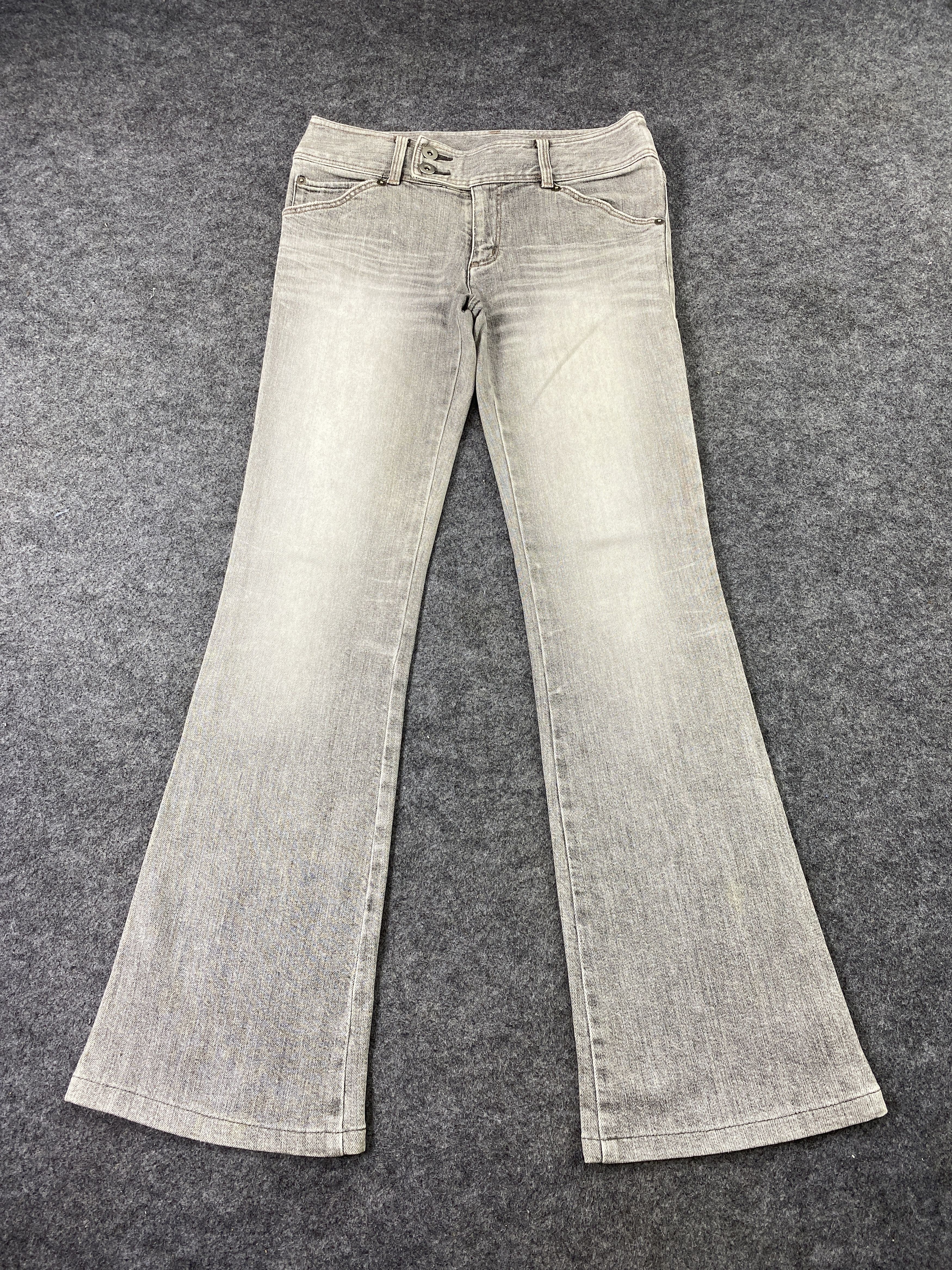 Japanese Brand Japanese Brand Indivi Bootcut Faded Grey Jeans - J1047 Size 28" / US 6 / IT 42 - 2 Thumbnail