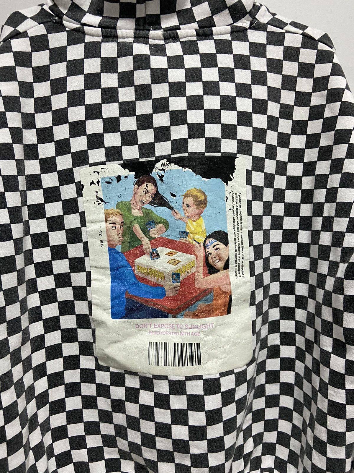 CHILDS × Vintage Childish Vintage Skate Hoodie Big Logo Check Mesh Y2K Size US M / EU 48-50 / 2 - 5 Thumbnail
