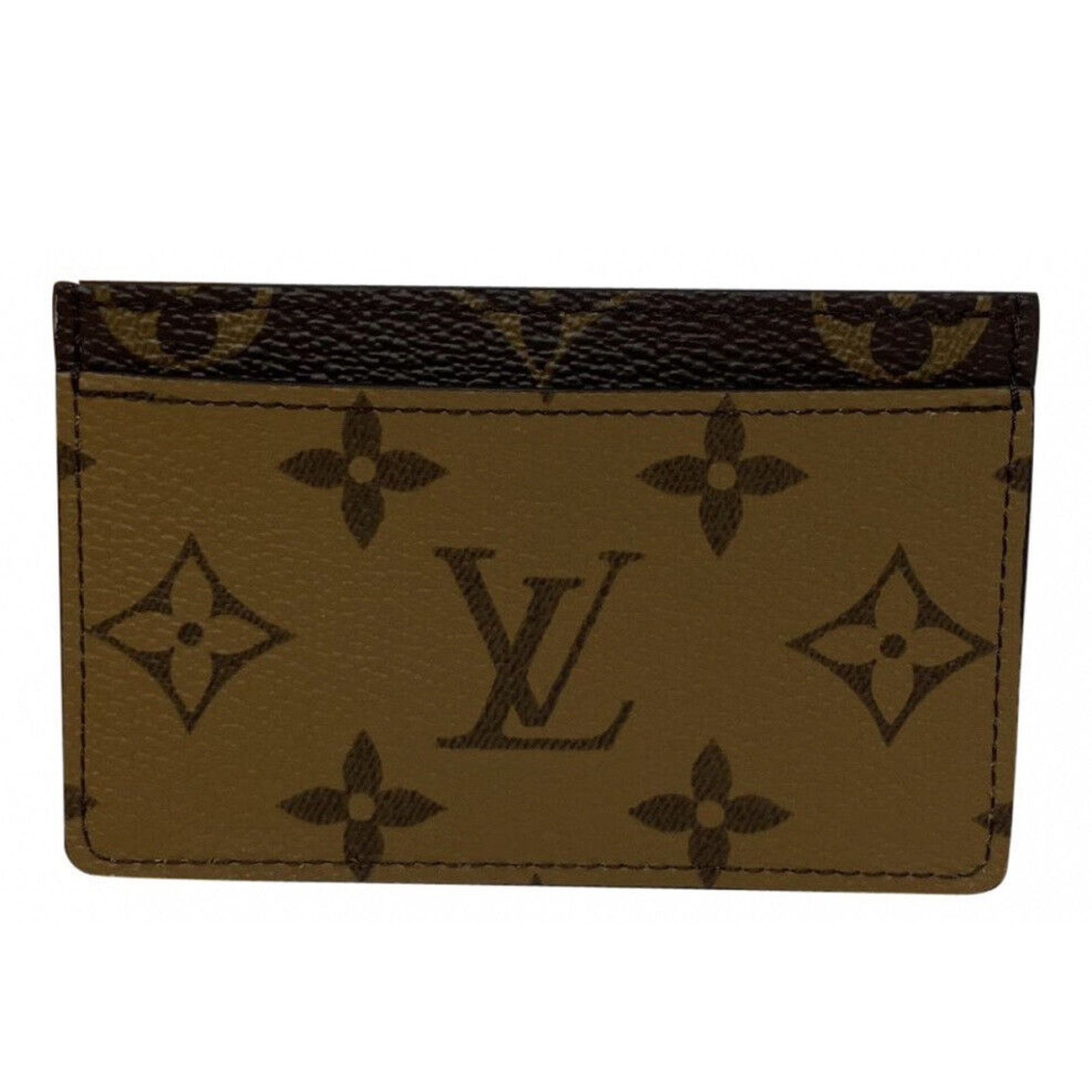 Louis Vuitton Brand New Louis Vuitton Monogram Reverse Canvas Card Holder Size ONE SIZE - 9 Thumbnail