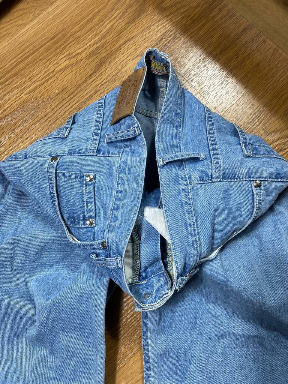 Japanese Brand Dirty Painted Distressed Thrashed Faded Baggy Jeans Y2K Size US 30 / EU 46 - 17 Thumbnail