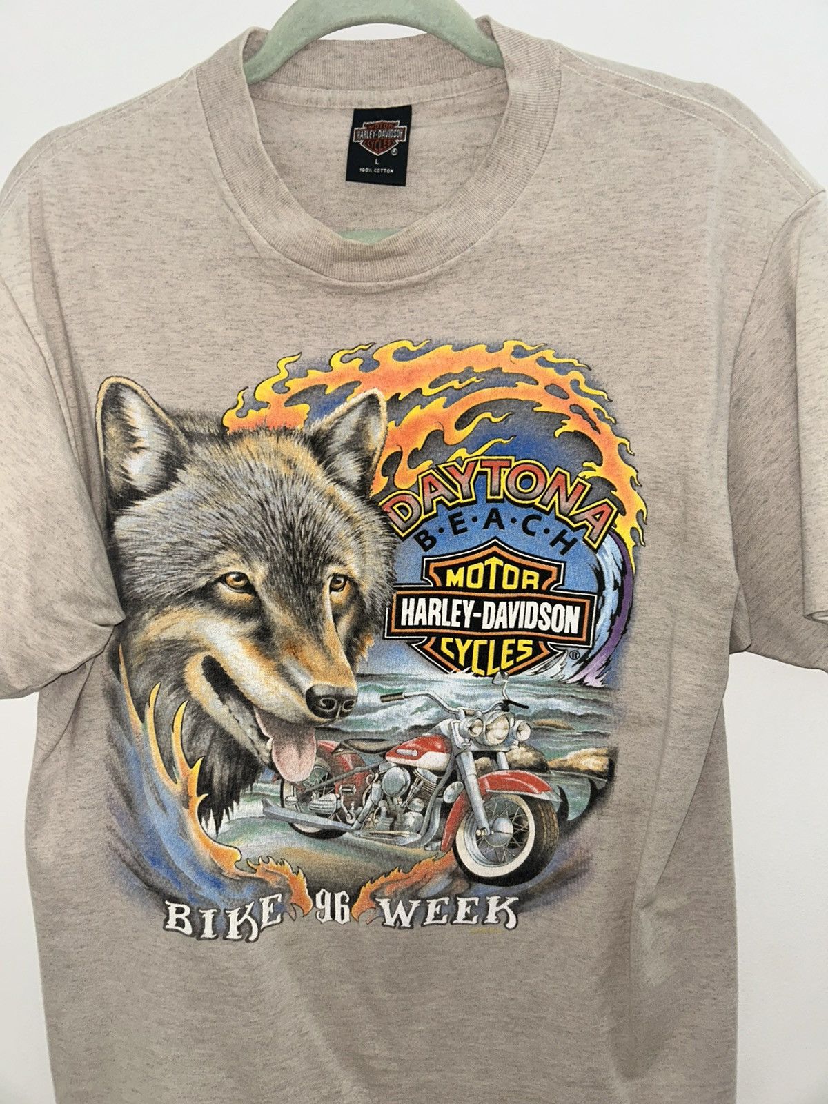 Harley Davidson Vintage Harley Davidson Daytona Beach 96 Size US L / EU 52-54 / 3 - 1 Thumbnail