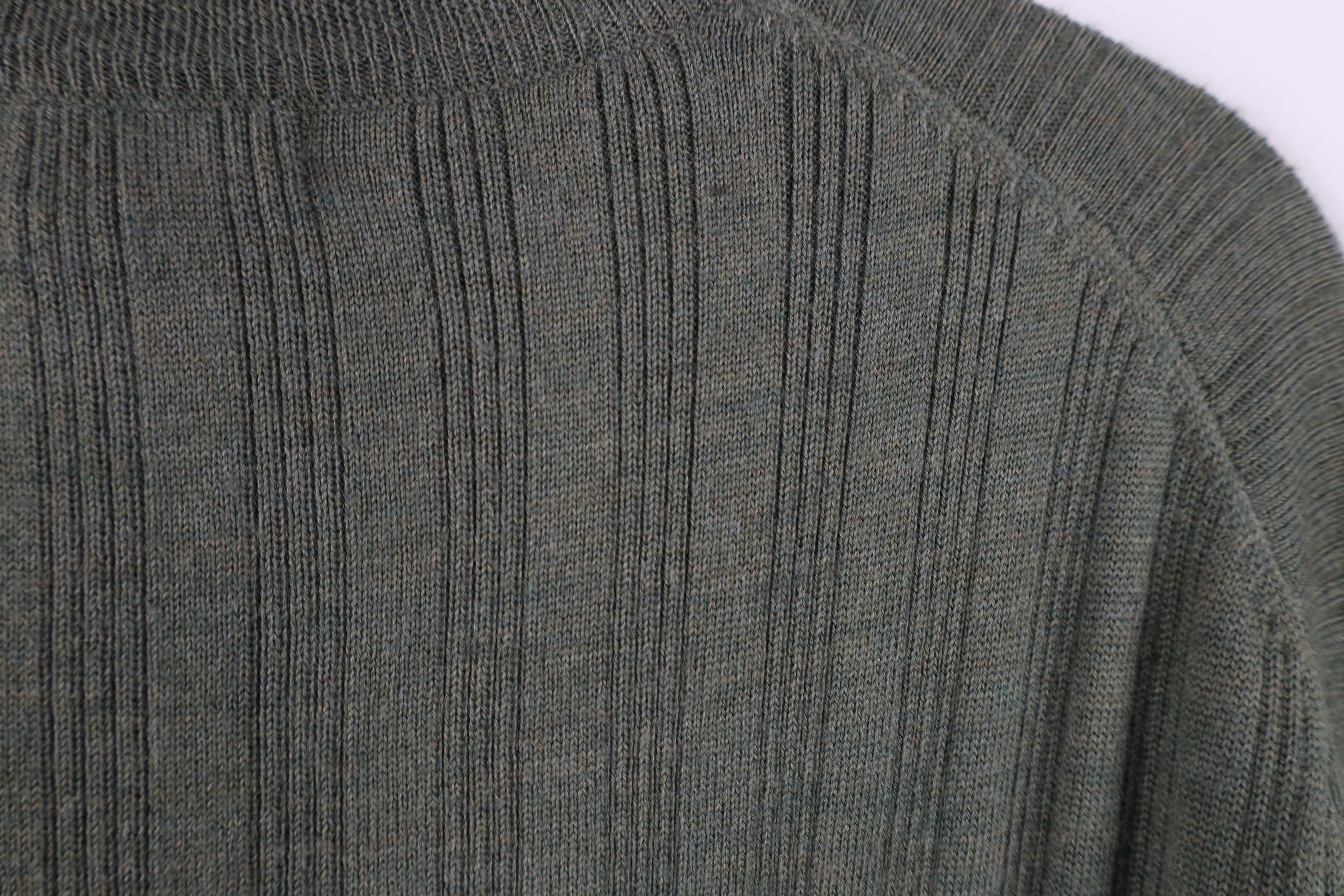 Vintage Vintage 90s Streetwear Ribbed Knit Mock Neck Sweater Size US L / EU 52-54 / 3 - 7 Thumbnail