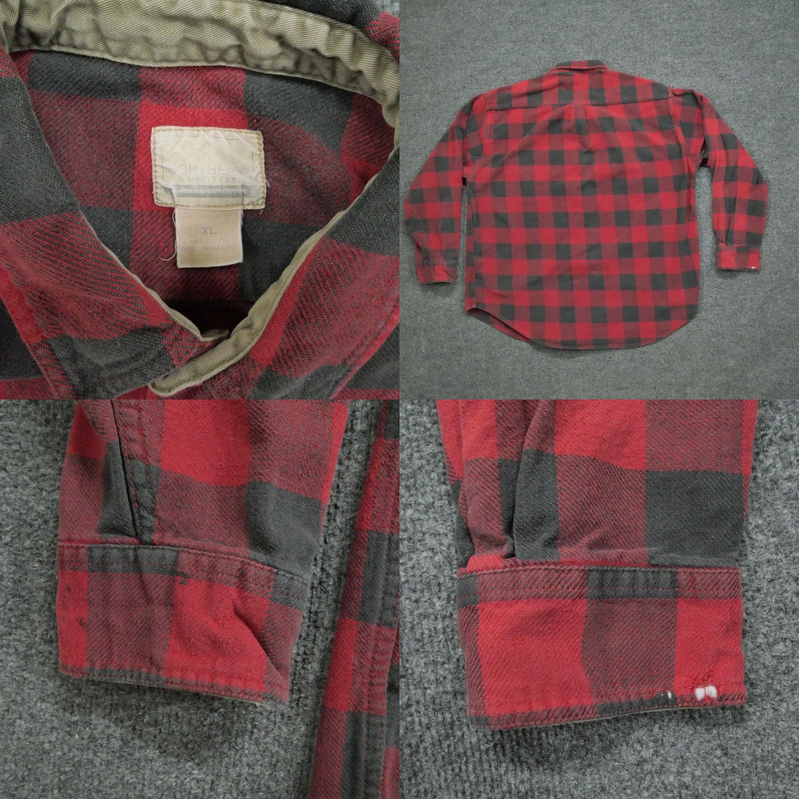Vintage VINTAGE Northeast Outfitters Flannel Shirt Mens XL Red Black Buffalo Plaid 90s 2000s Workwear Casual Button-Up Pockets Distressed Size US XL / EU 56 / 4 - 8 Thumbnail