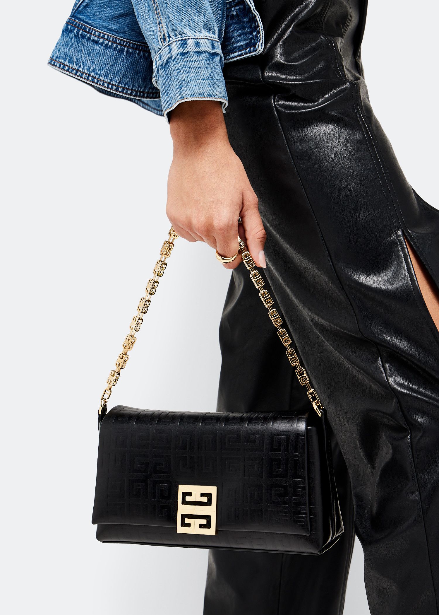 Givenchy o1srvl11e0525 Size: OS / Small 4G Quilted Bag in Black Size ONE SIZE - 3 Thumbnail