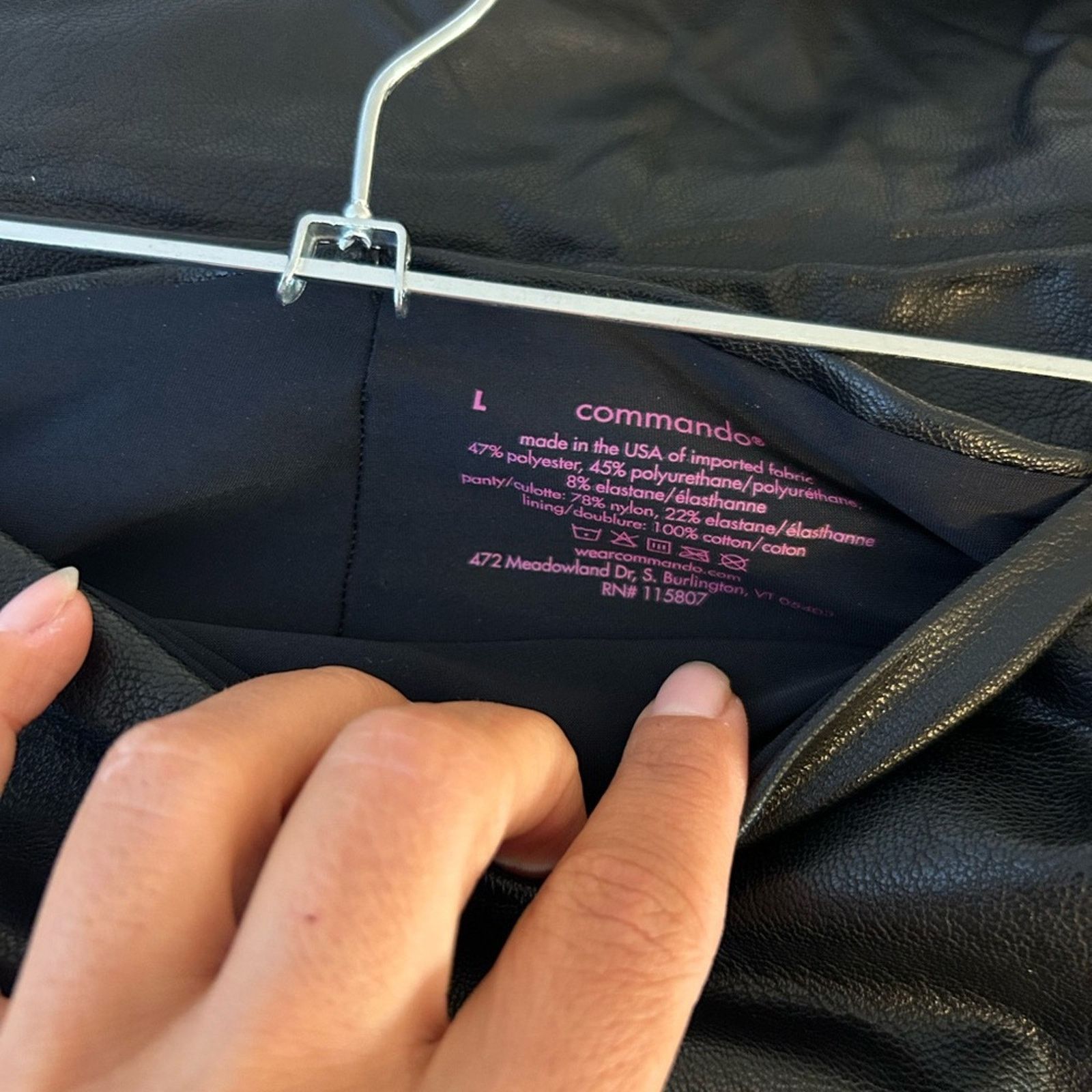 Commando Commando Black Faux Leather Mini Skirt Size 34" / US 12 / IT 48 - 4 Thumbnail