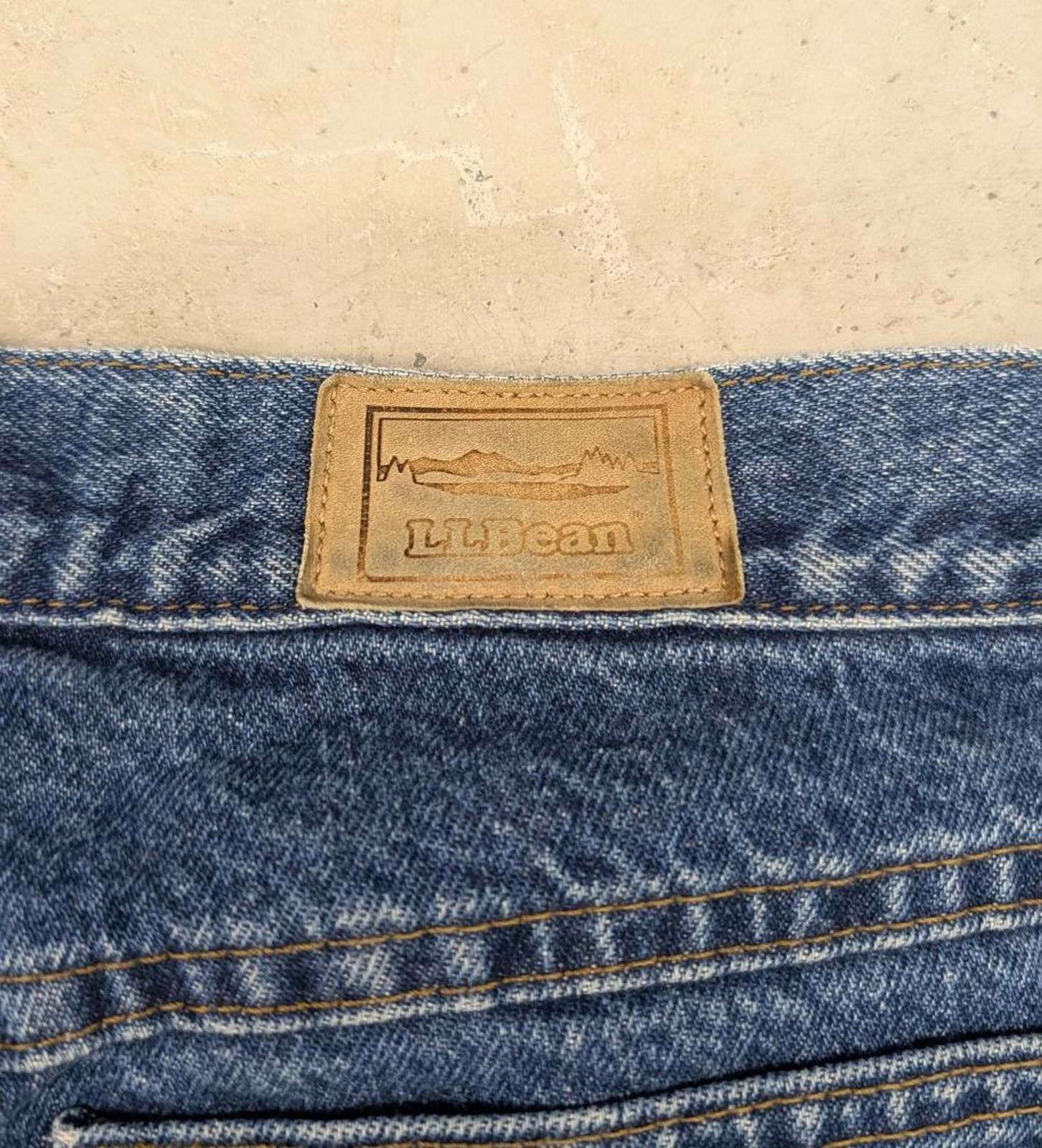 L.L. Bean Vintage 80s L.L. Bean Flannel Lined Made in USA Blue Jeans Size US 28 / EU 44 - 5 Thumbnail