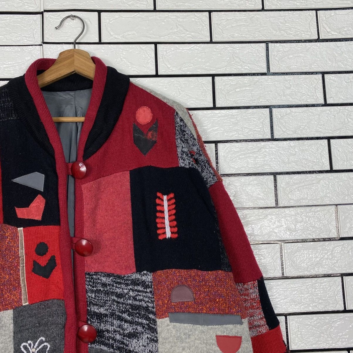 Japanese Brand Vintage Indigo Overcoat Jacket Patchwork Jacket Issey Miyake Size US M / EU 48-50 / 2 - 7 Thumbnail