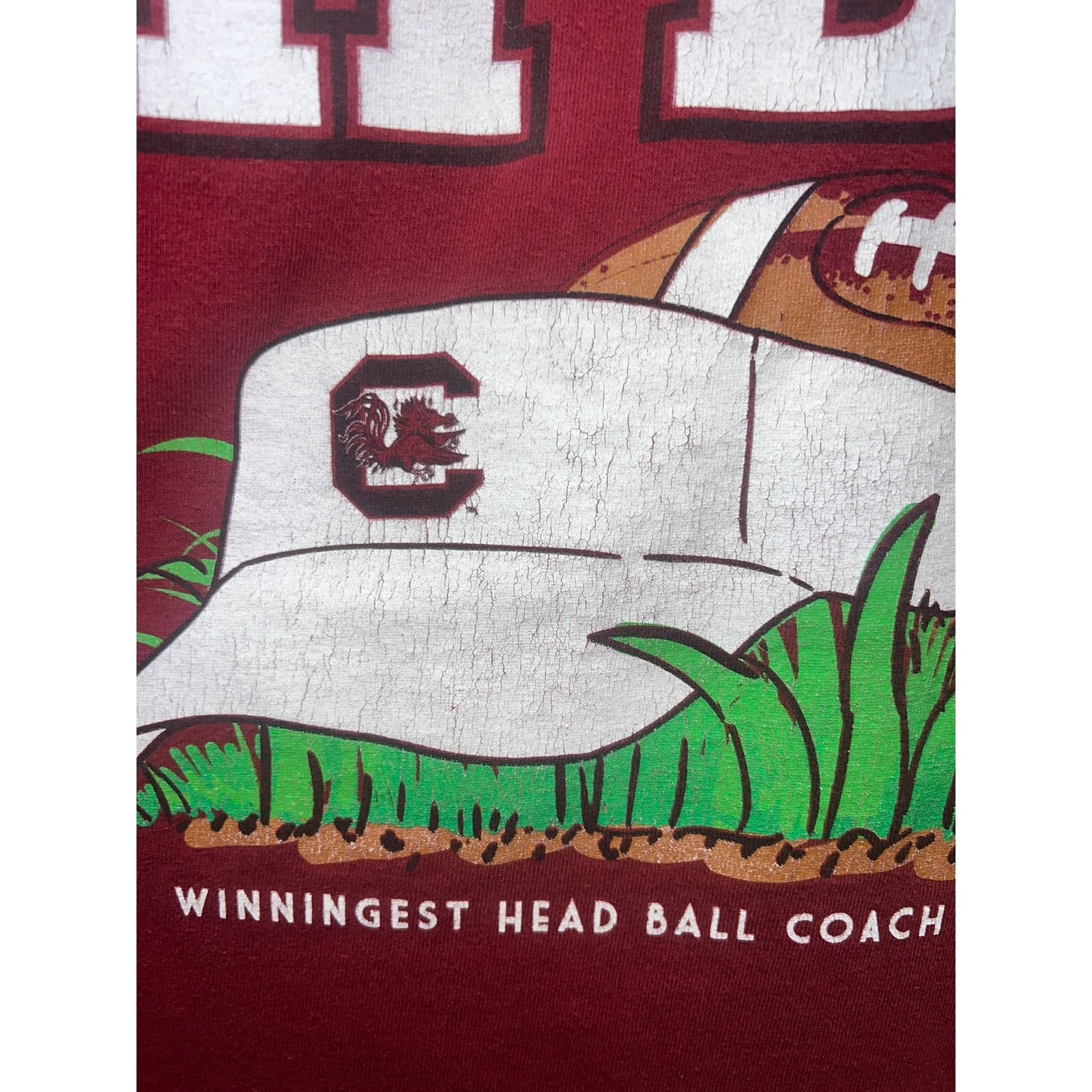 Vintage South Carolina Gamecocks Football Shirt Long Sleeve Tee L Size US L / EU 52-54 / 3 - 8 Thumbnail