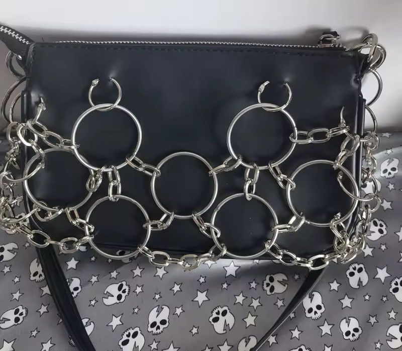 Other Gothic Punk Designer Shoulder Crossbody Iron Ring Bag Size ONE SIZE - 4 Thumbnail