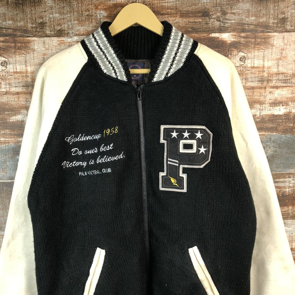 Japanese Brand Vintage American Casual The Times Bombers Jacket #A950 Size US XL / EU 56 / 4 - 5 Thumbnail