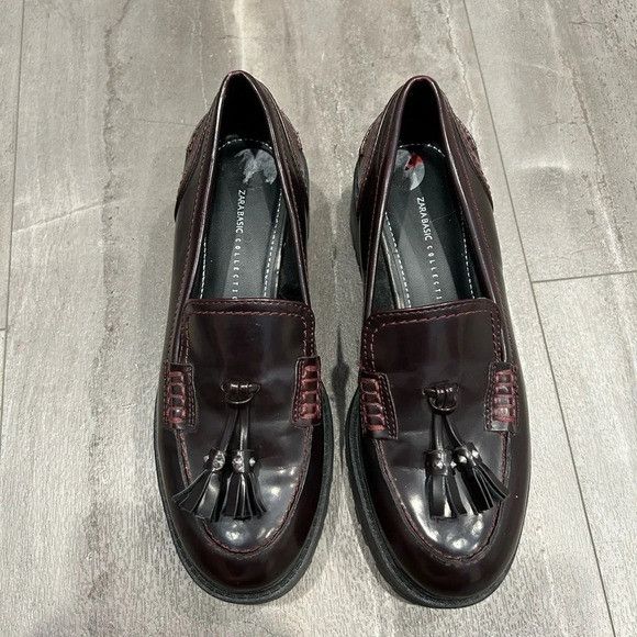 Zara Zara Wedge Tassled Loafers Size US 6 / IT 36 - 1 Thumbnail