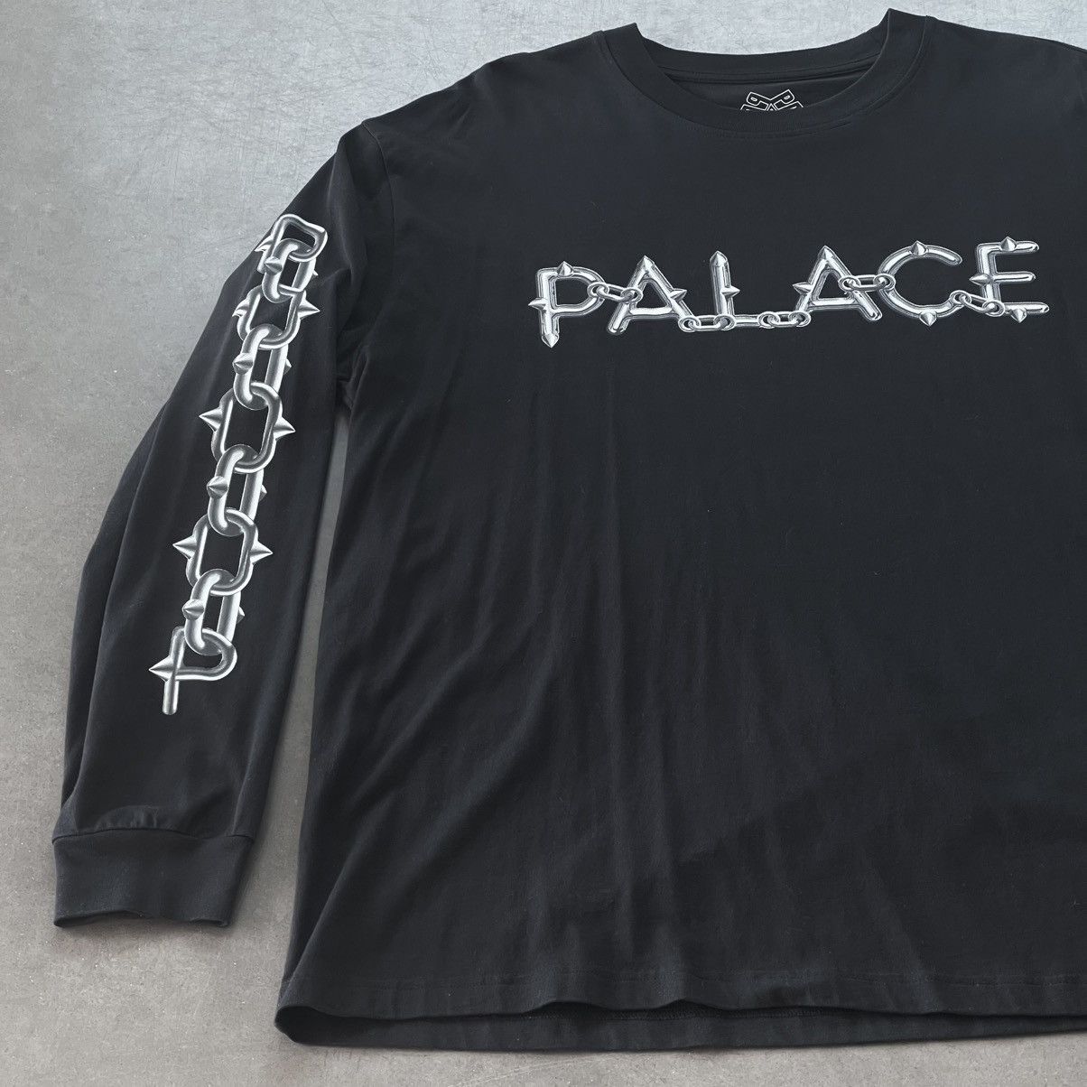 Palace ⛓️‍💥 SPIKE LONGSLEEVE S/S 2022 + 2 STICKERS BARBWIRE PRINT Size US XL / EU 56 / 4 - 5 Thumbnail