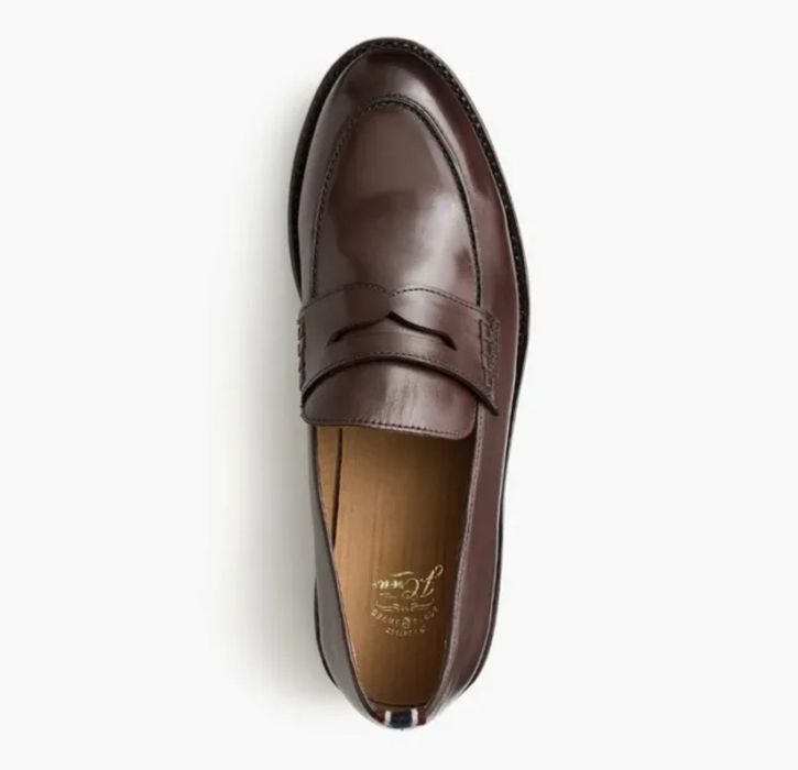 J crew oar hot sale stripe penny loafer