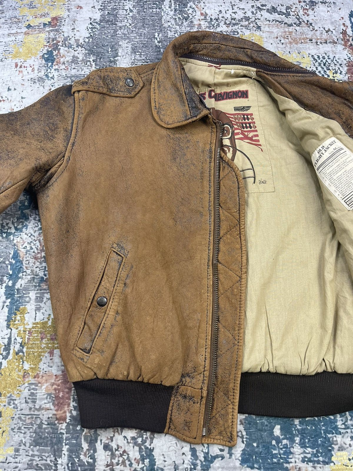 Chevignon Vintage Charles Chevignon Paris Old Flight Jackets Size US M / EU 48-50 / 2 - 2 Thumbnail