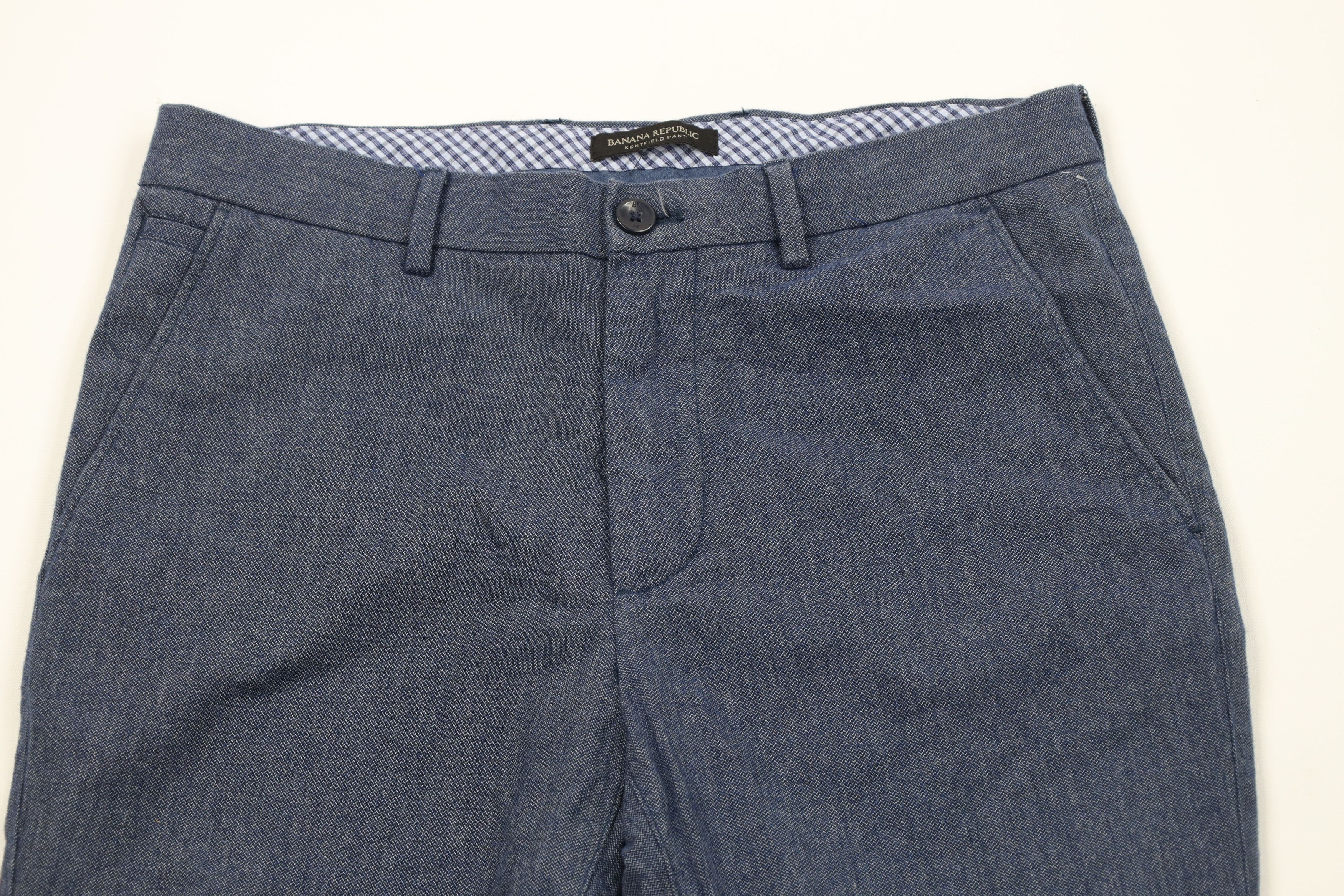 Banana Republic Banana Republic Kentfield Chambray Flannel Chino Pants Blue Size US 32 / EU 48 - 2 Thumbnail