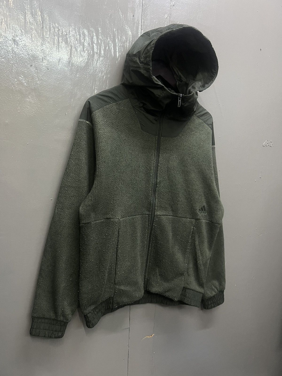 Adidas Adidas Three Stripe Hybrid Hoodies Size US M / EU 48-50 / 2 - 2 Thumbnail