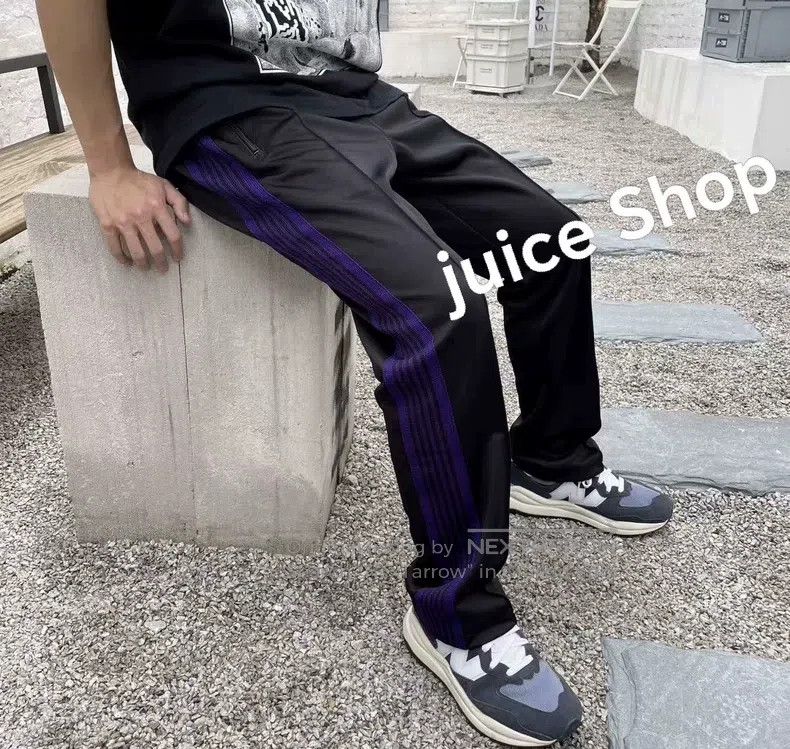 Needles Needles size L Classic black and purple slacks Size US 38 / EU 54 - 7 Thumbnail
