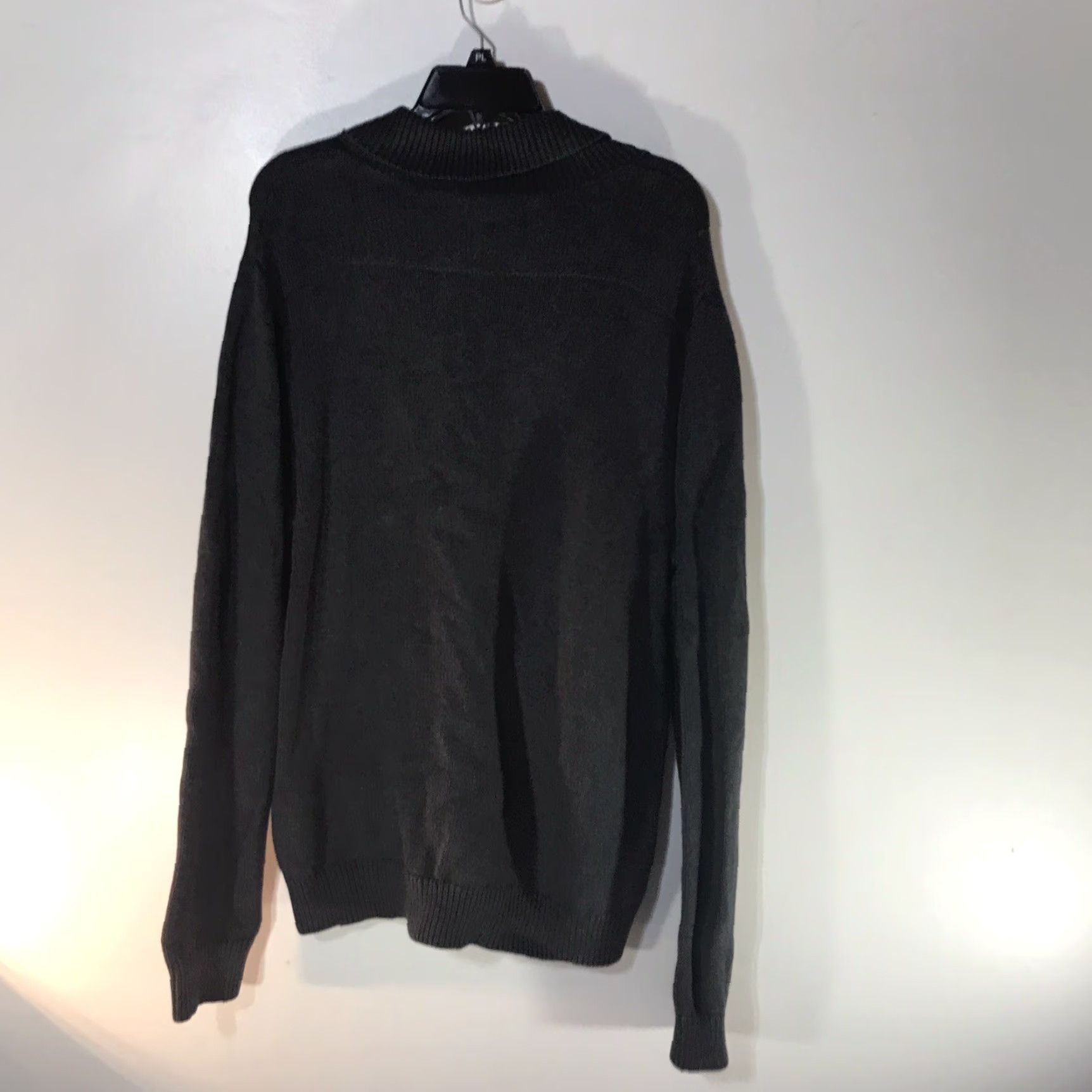 Liz Claiborne Claiborne Men's Cardigan Sweater L Gray Cotton Knit Long Sleeve Button Casual Fall Winter Size US L / EU 52-54 / 3 - 2 Thumbnail