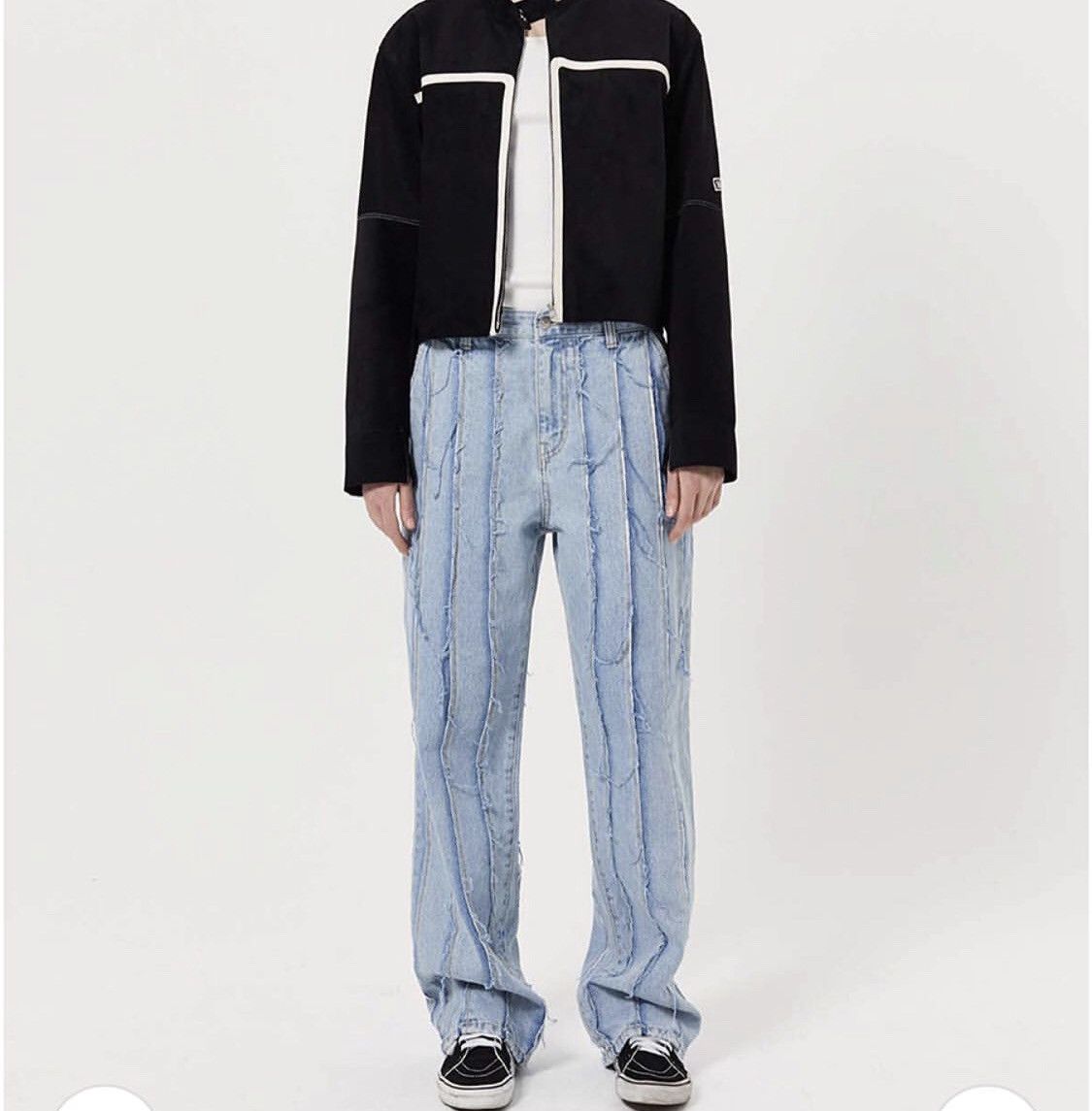 Designer × Matin Kim Matin Kim Cutting Loose Denim Pants Light Blue Size 30" / US 8 / IT 44 - 14 Thumbnail