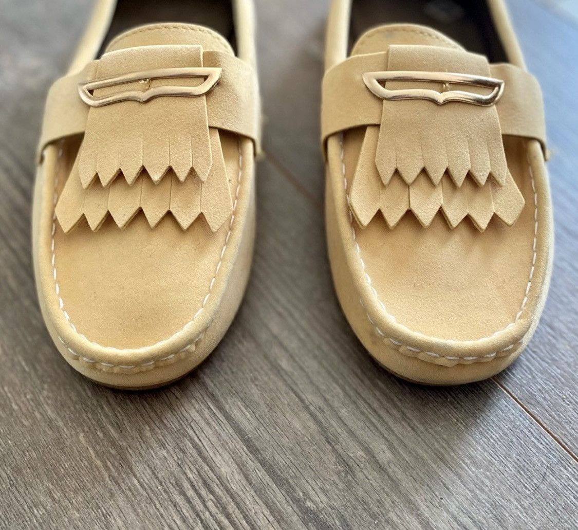 Other YELLOW SUEDE LOAFERS FLATS SLIPON SHOES Size US 11 / IT 41 - 4 Thumbnail