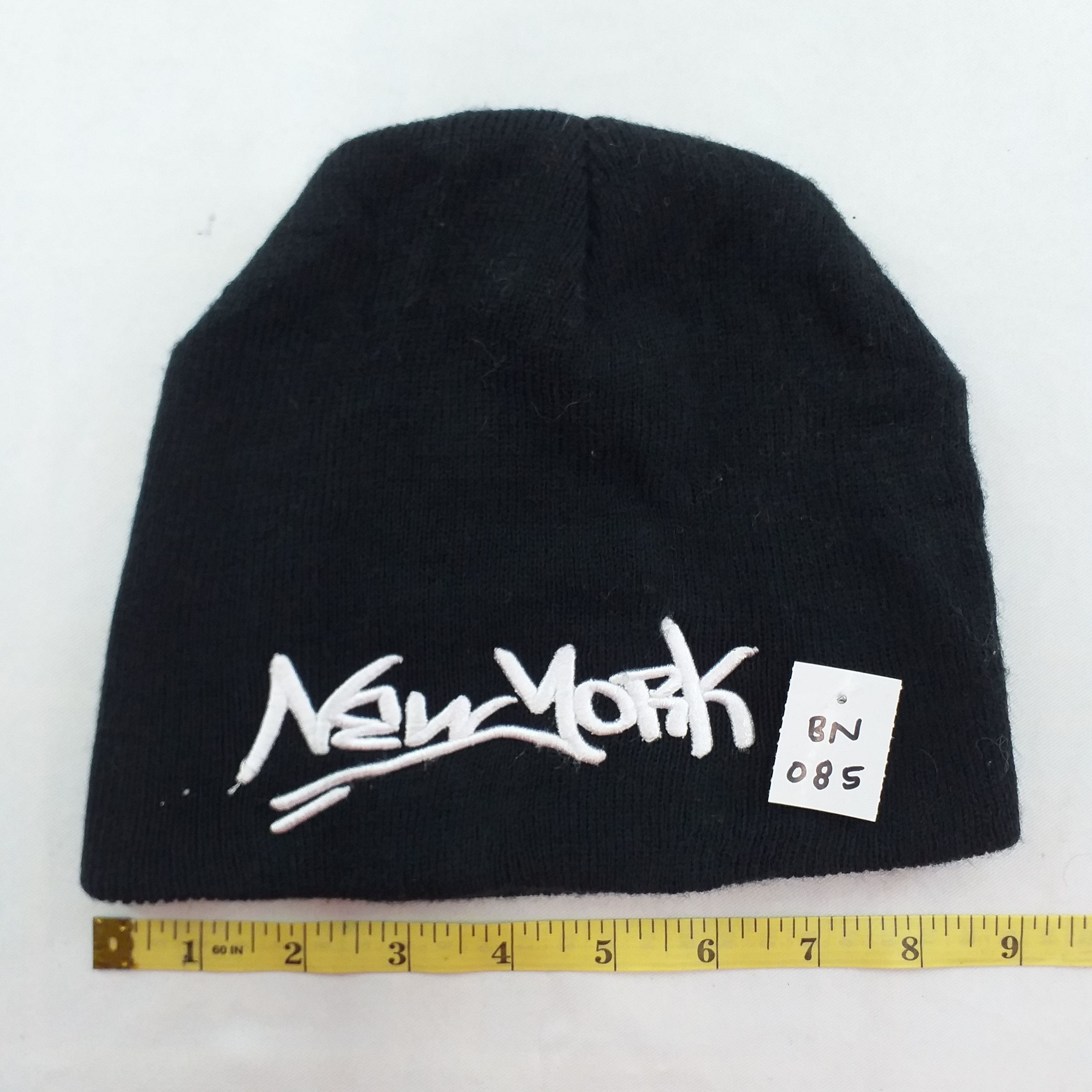 Japanese Brand New York Embroidery Spell Out Snow Cap Hat Beanie -BN085 Size ONE SIZE - 3 Thumbnail