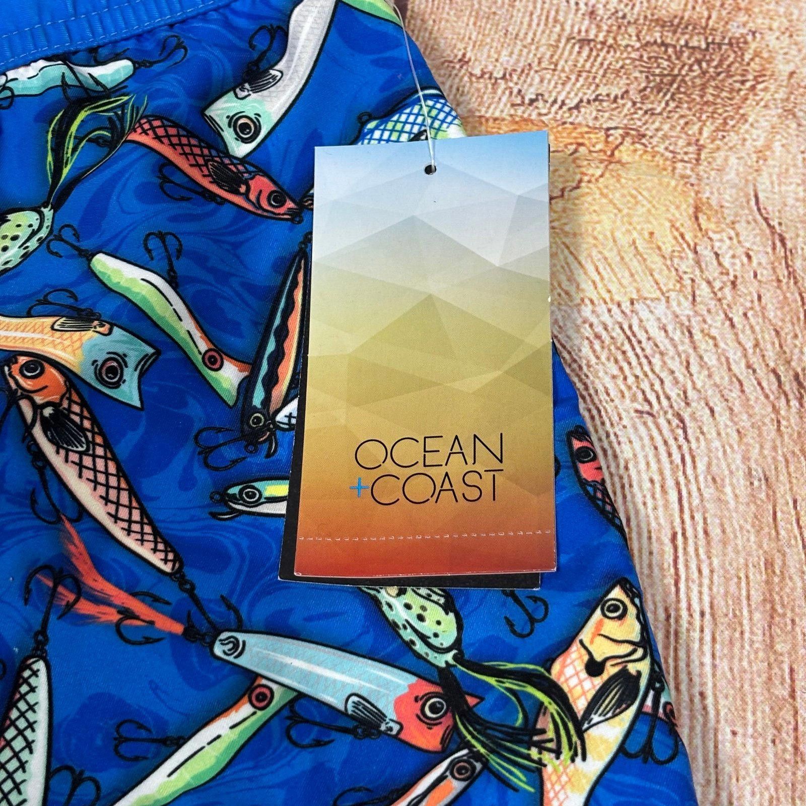 Other Ocean and Coast Fishing Lure Print Swim Shorts XL NWT Size US 26 / EU 42 - 3 Thumbnail