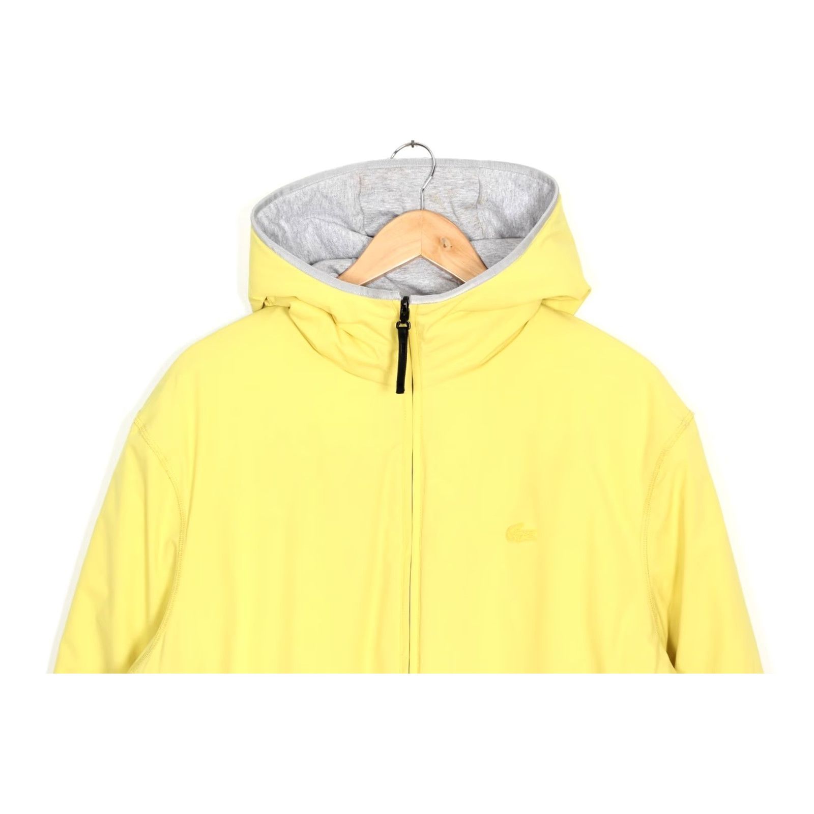 Lacoste LACOSTE Reversible Hooded Puffer Jacket Men XL MJ6392 Yellow / Grey Jacket Mens XL Reversible Hooded Puffer Jacket Size US XL / EU 56 / 4 - 2 Thumbnail