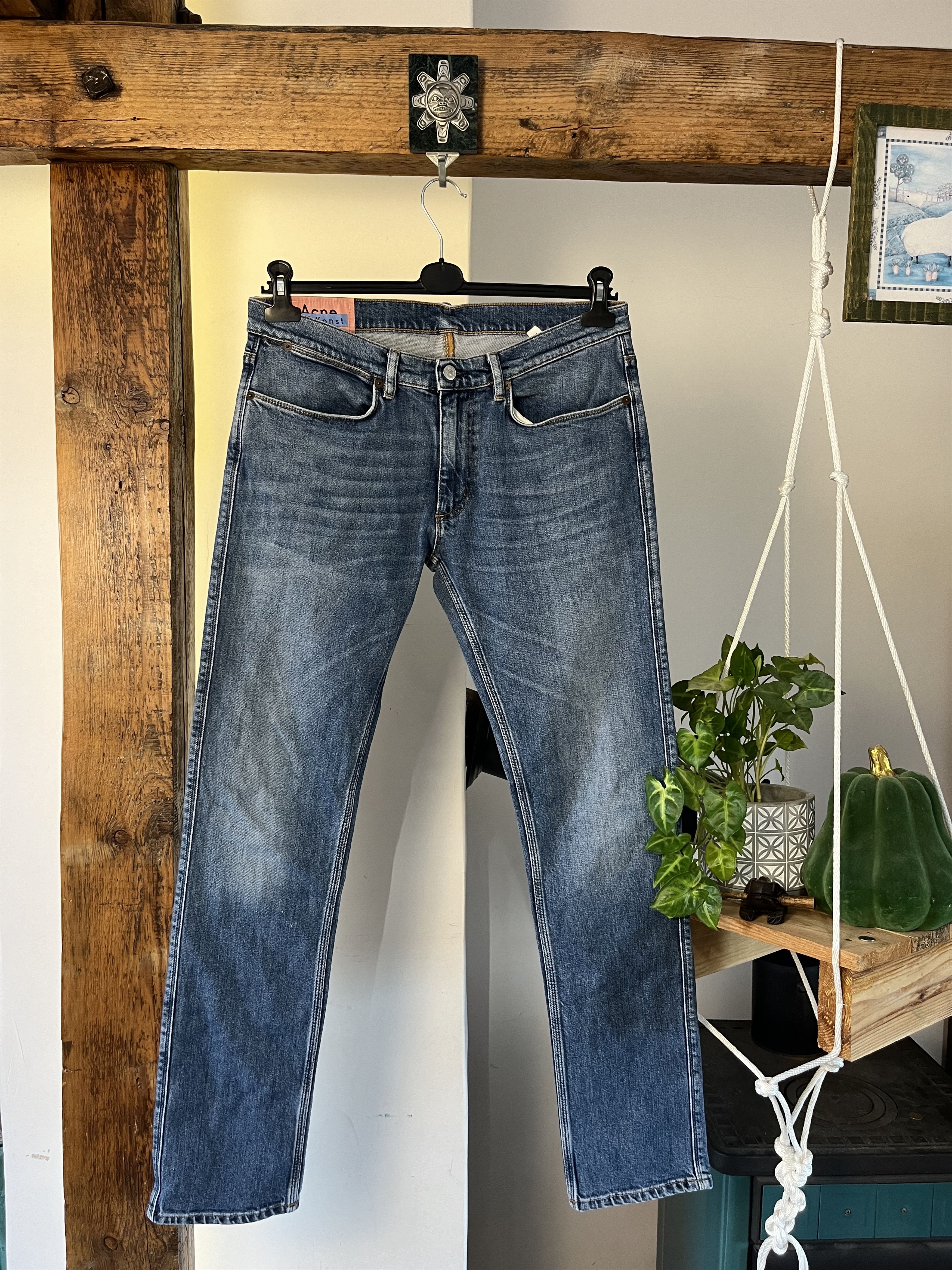 Acne Studios × Designer Acne Studios Bla Konst Max Mid Blue PSS18 Size 34" / US 12 / IT 48 - 1 Thumbnail