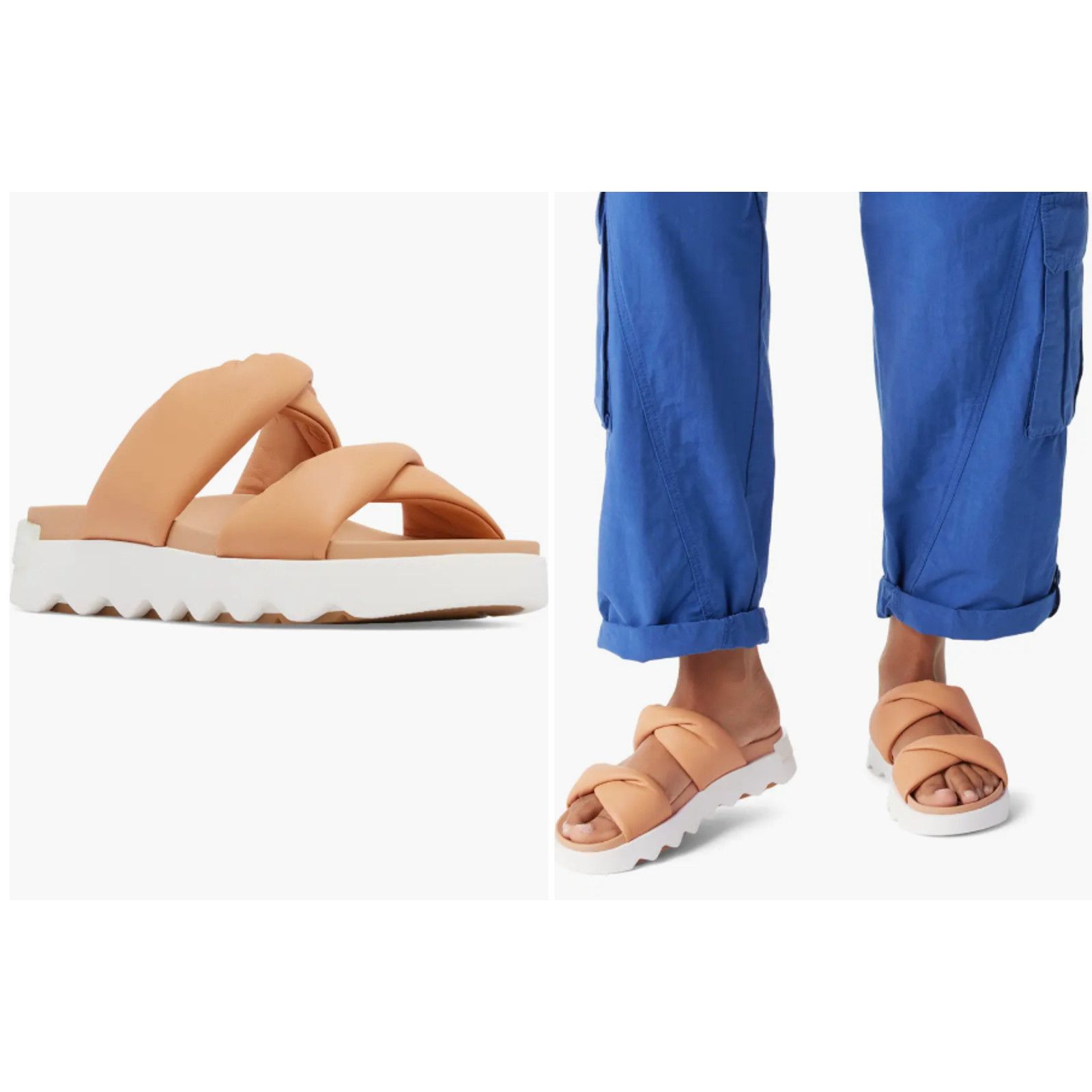 SOREL SOREL - VIIBE TWIST SLIDE COMFORT SANDAL TAN BEIGE - SZ 7 Size US 7 / IT 37 - 1 Thumbnail