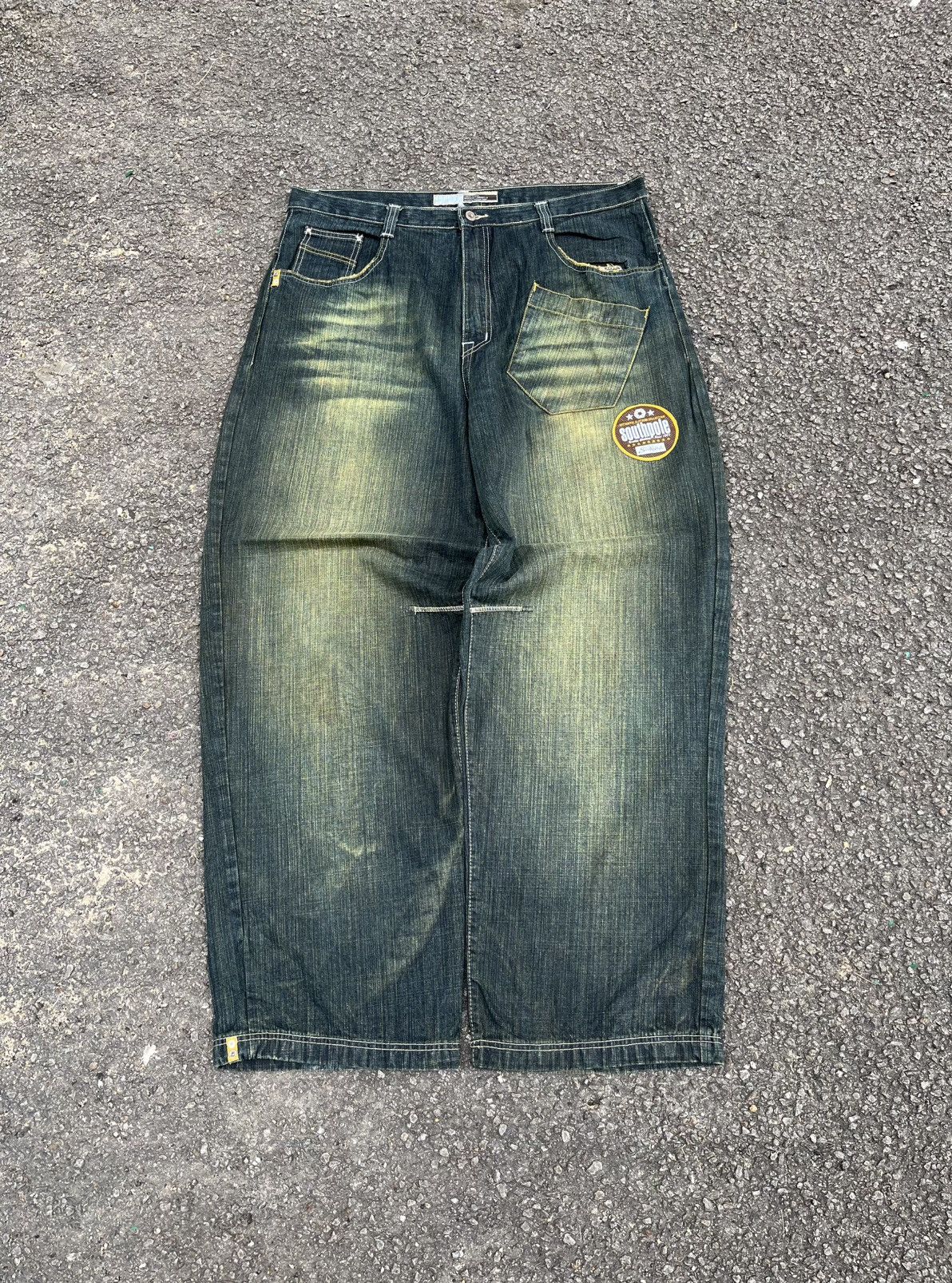 Southpole Crazy‼️Y2K Southpole Faded Denim Baggy Jeans Skater Dogtown Size US 42 / EU 58 - 1 Thumbnail