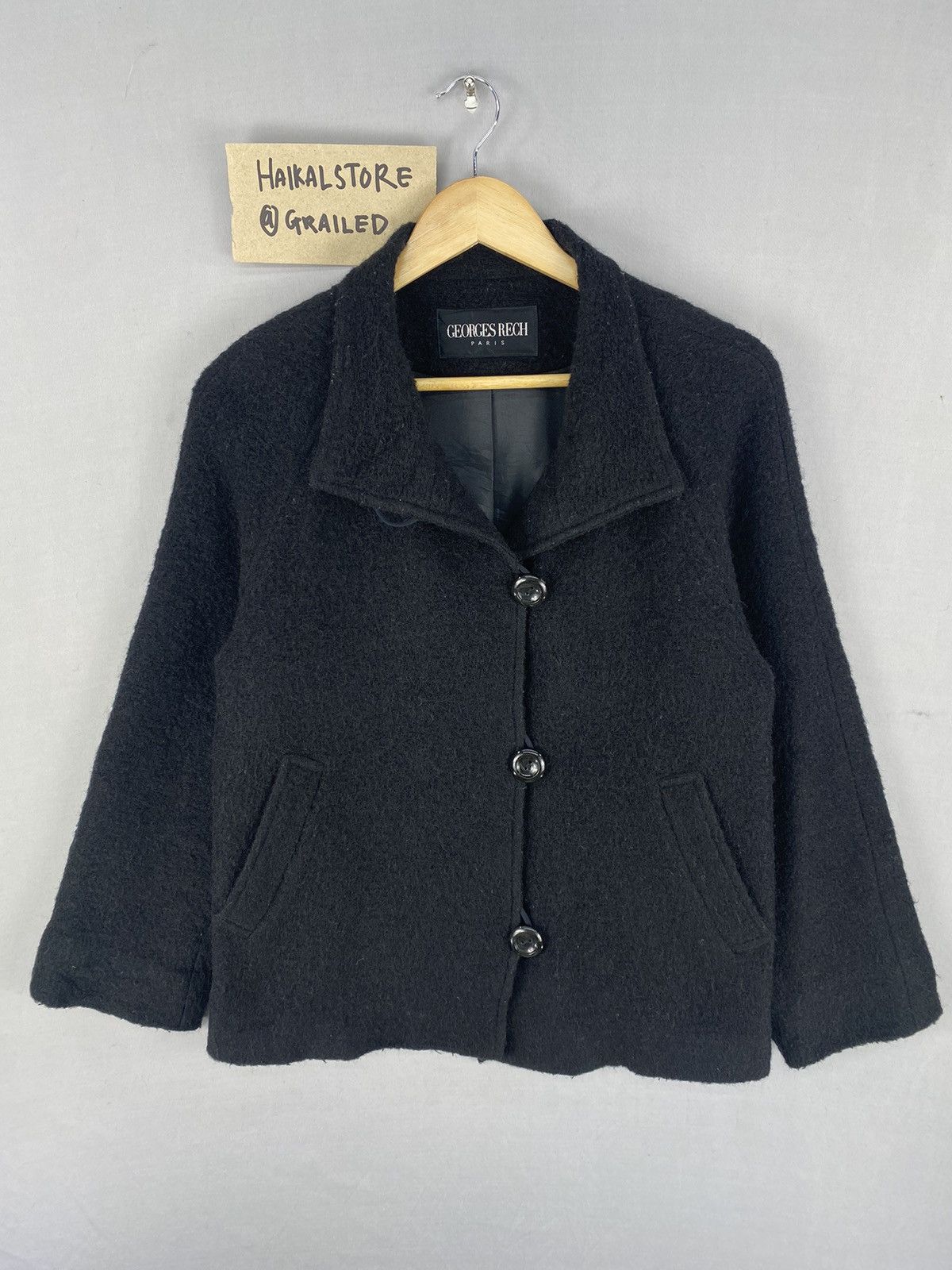 Japanese Brand Georges Rech Paris Button Up Wool Jacket Size S / US 4 / IT 40 - 1 Thumbnail